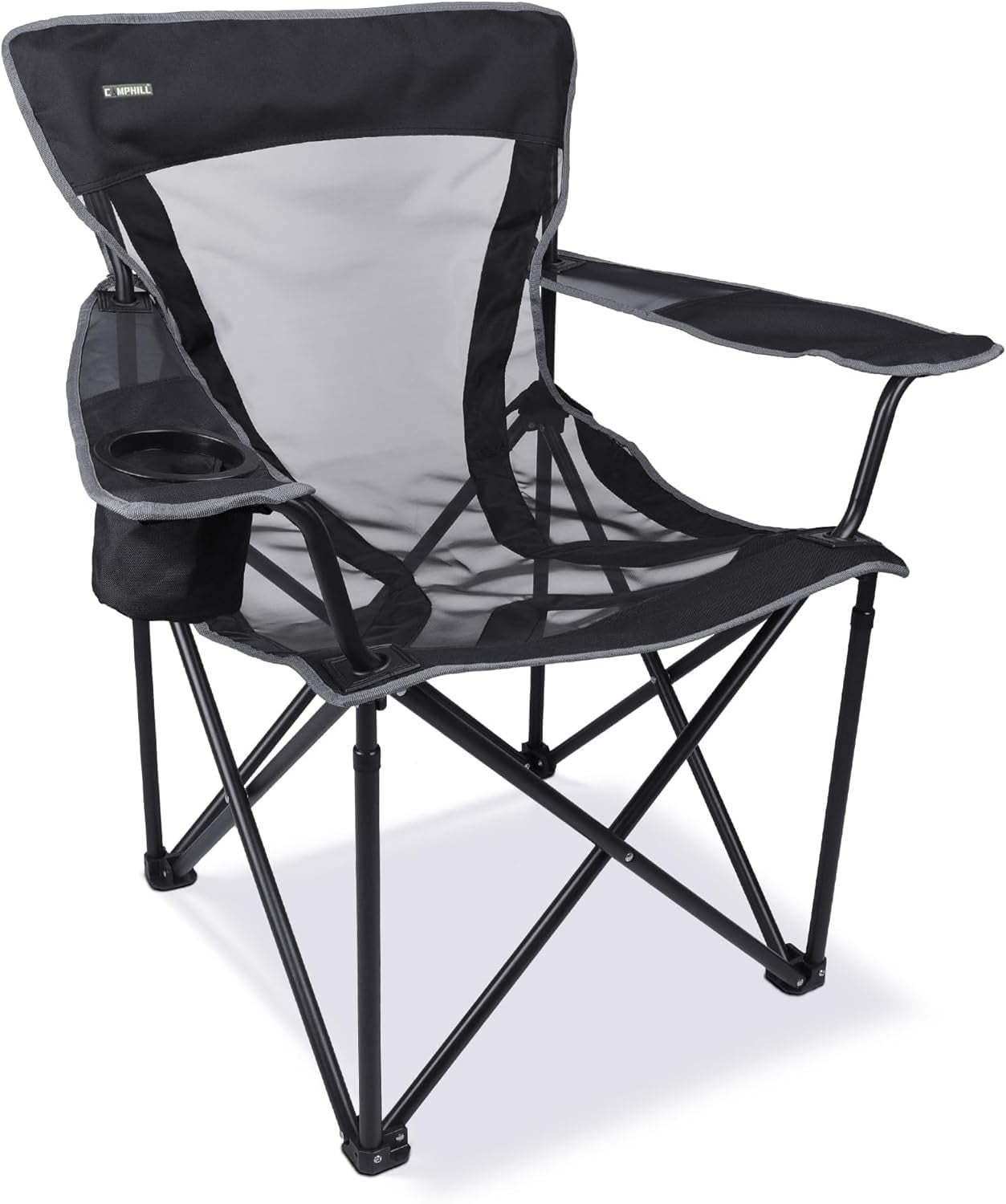 Camping Chair Portable Folding Chair Cooling Mesh Back Outdoor Lawn Chair with Cup Holder and Carry Bag Supports up to 300lbs