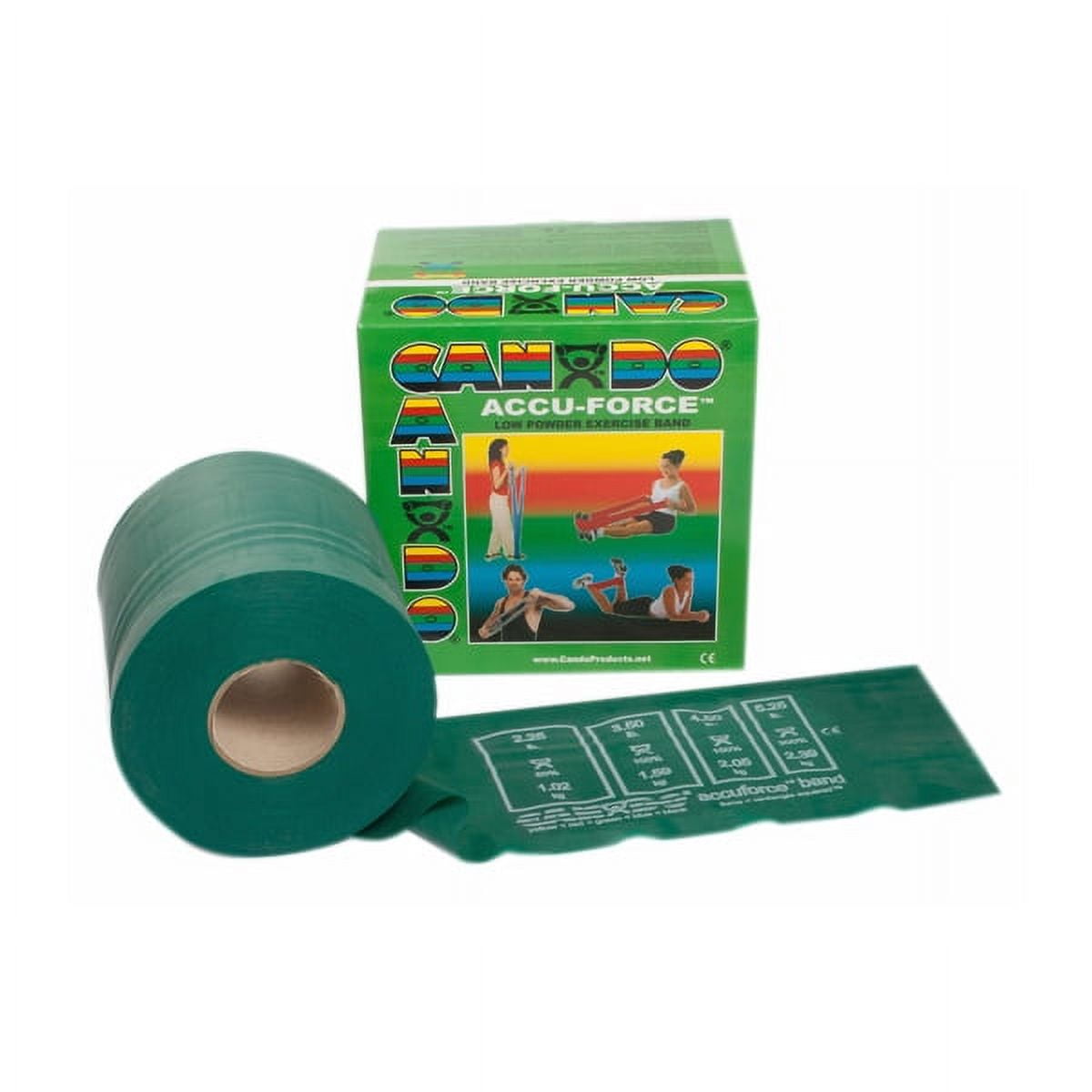 CanDo AccuForce Low-Powder Exercise Fitness Band - 50 Yard Roll