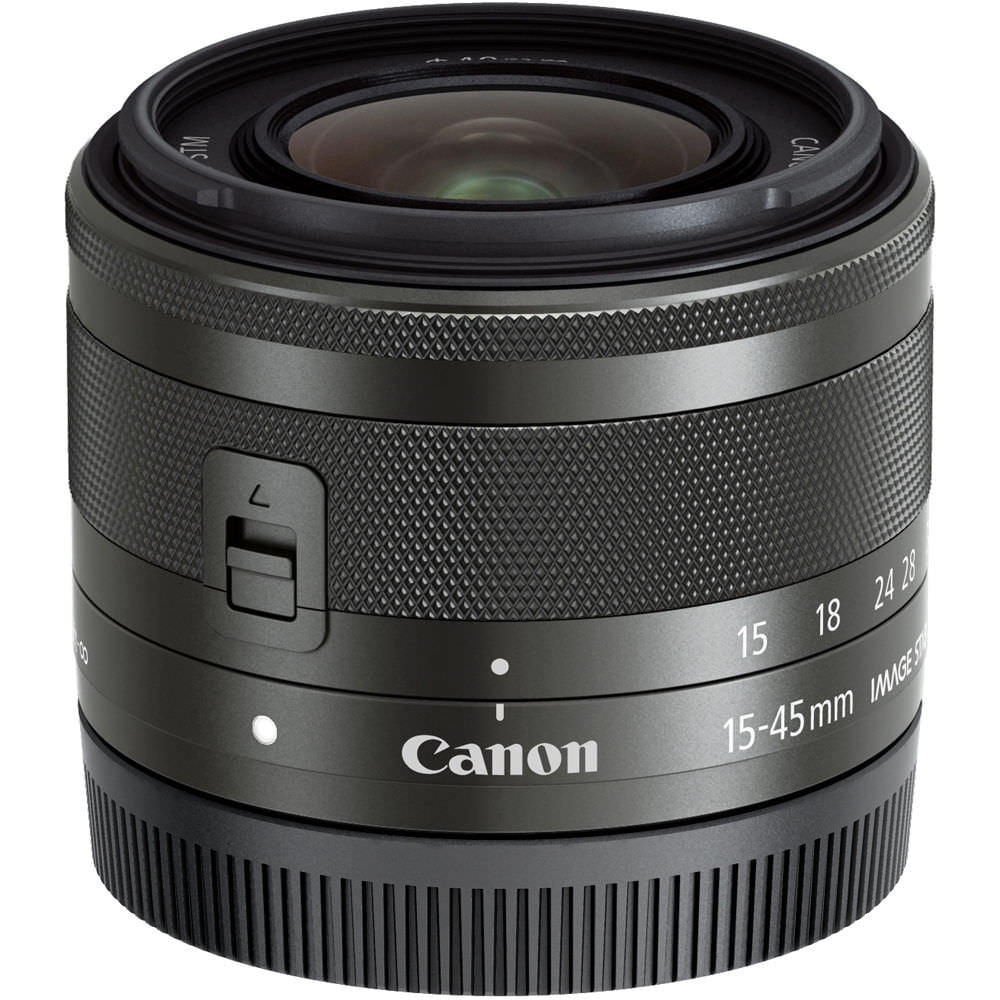 Canon EF-M 15-45mm f/3.5-6.3 IS STM Lens (Graphite)
