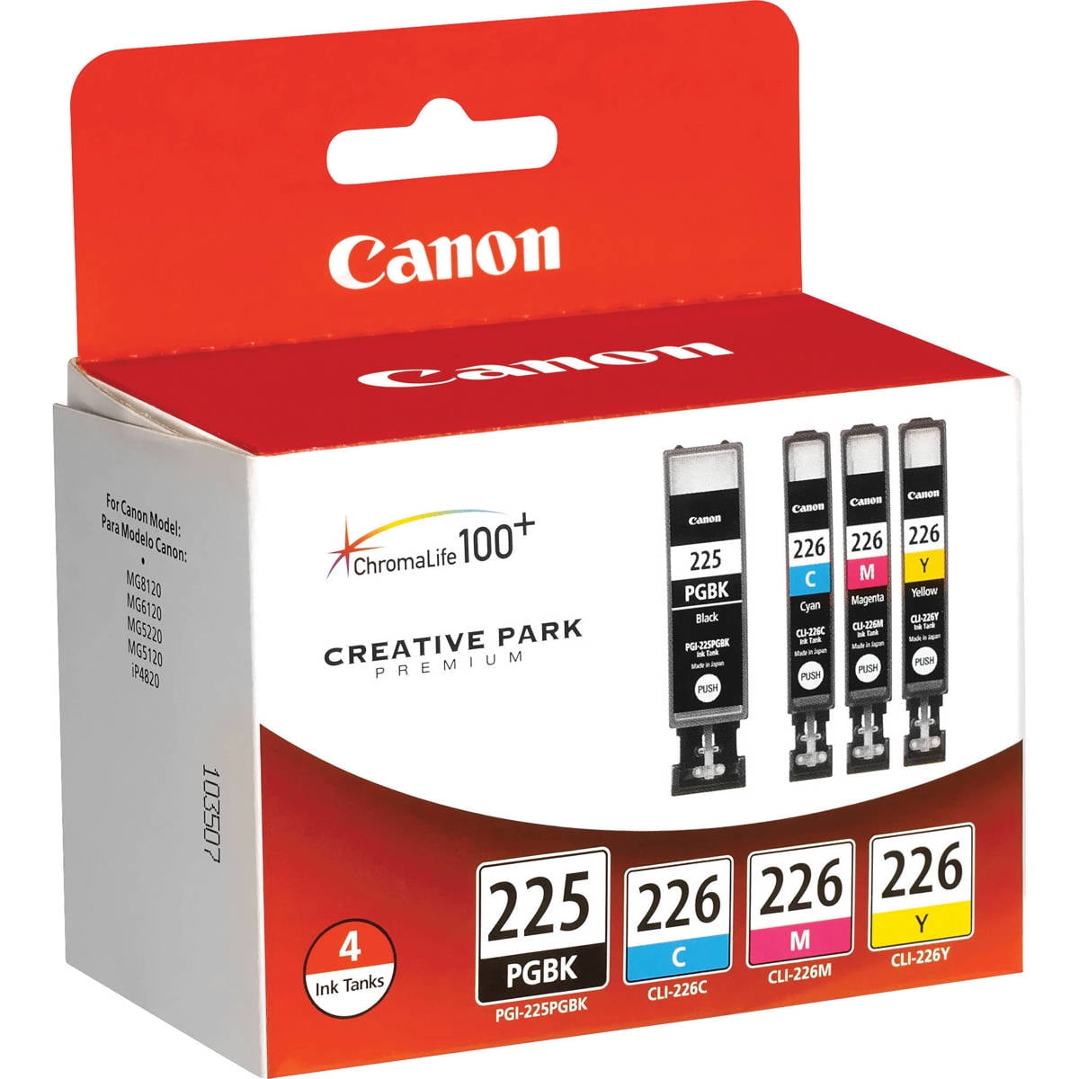 Canon Ink Cartridges Black Cyan Magenta Yellow PGI225CLI226