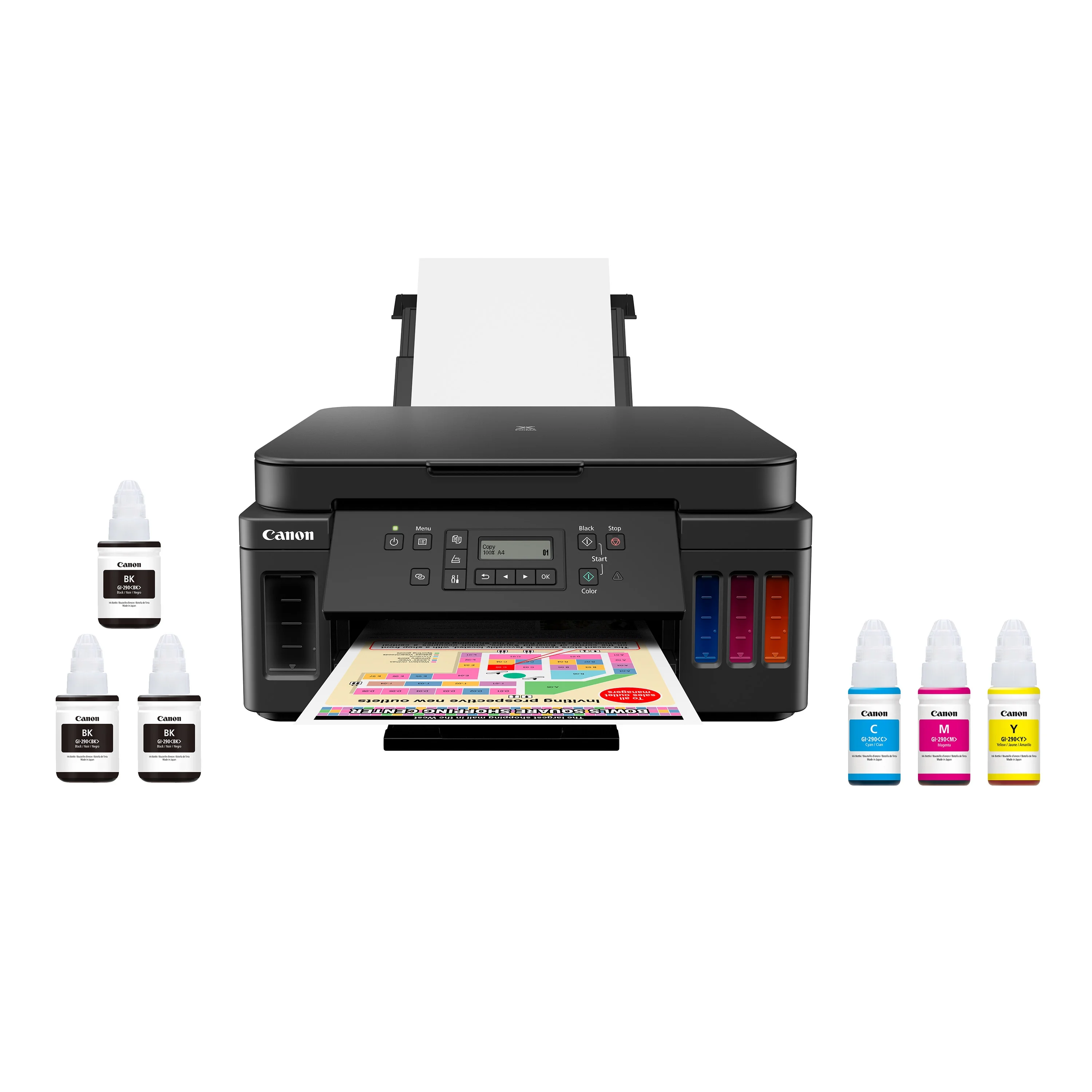 Canon MegaTank PIXMA G6020 All-In-One, Wireless Color Inkjet Printer for Home Office Use
