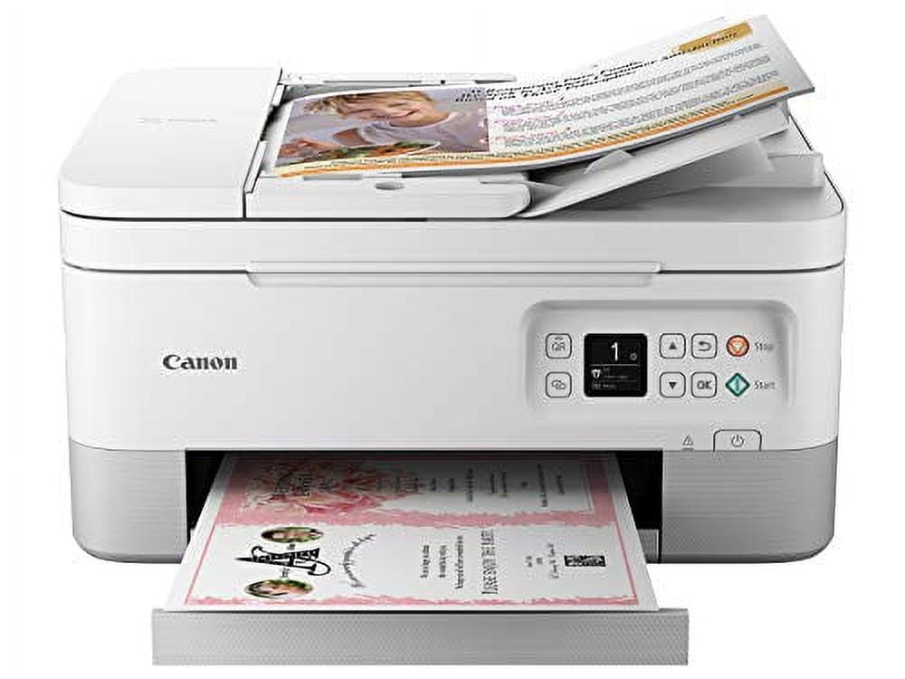 Canon PIXMA TR7020 Wireless Office All-in-One Inkjet Printer - White
