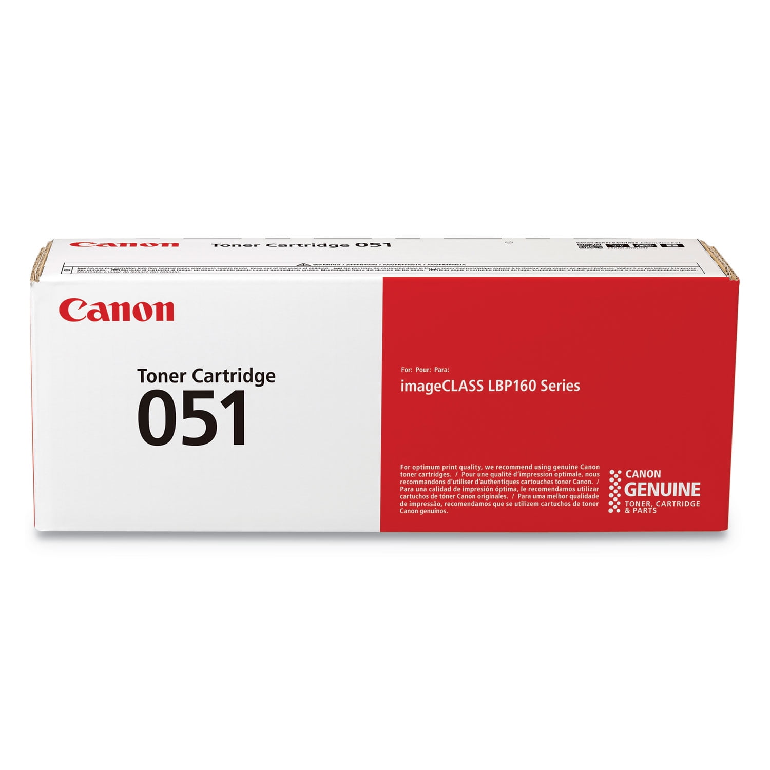 Canon 051 Black Toner Cartridge for imageCLASS LBP160 Series Printer, 1700 Pages Yield