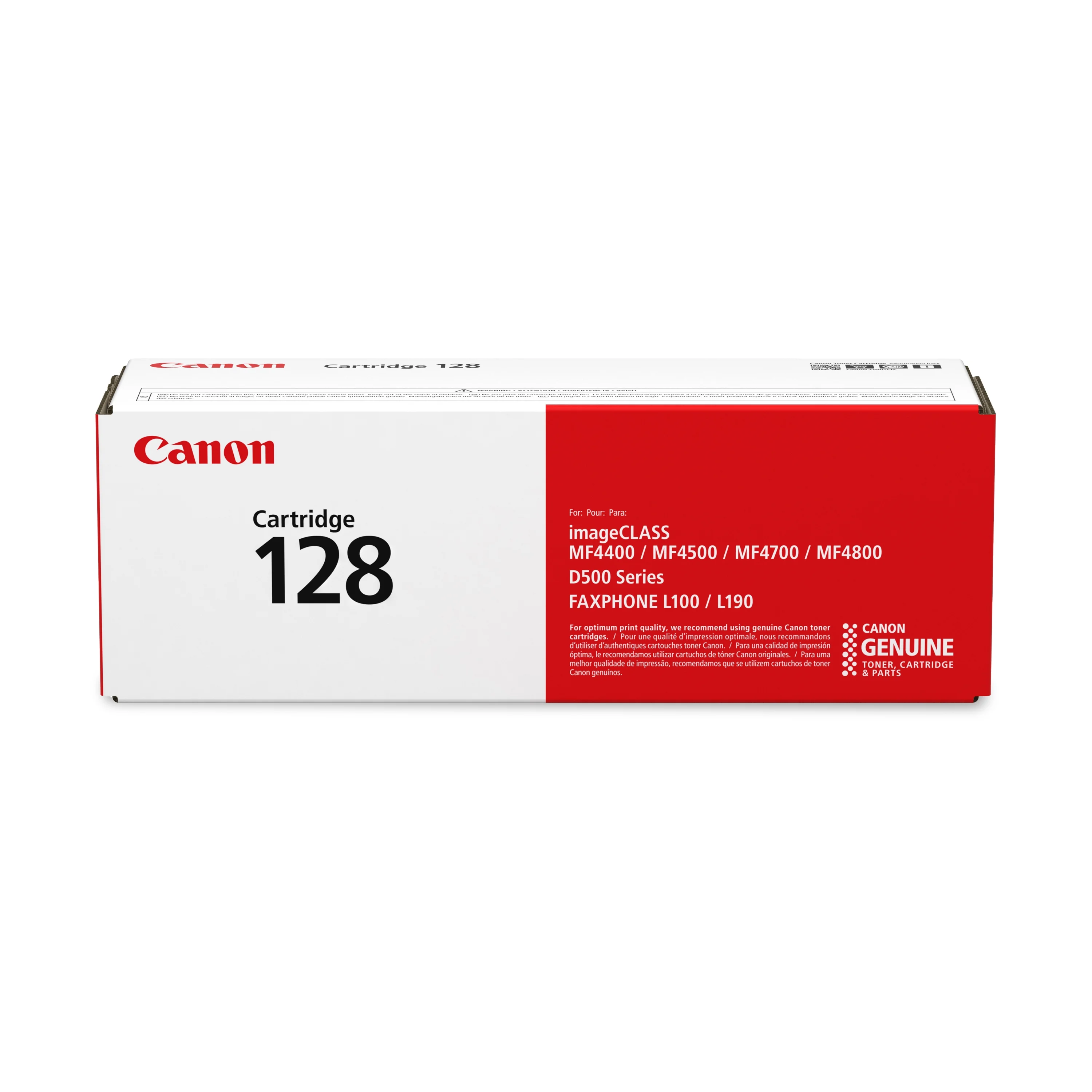 Canon Image Class Cartridge 128 3500B001 (128) Toner, 2100 Page-Yield, Black