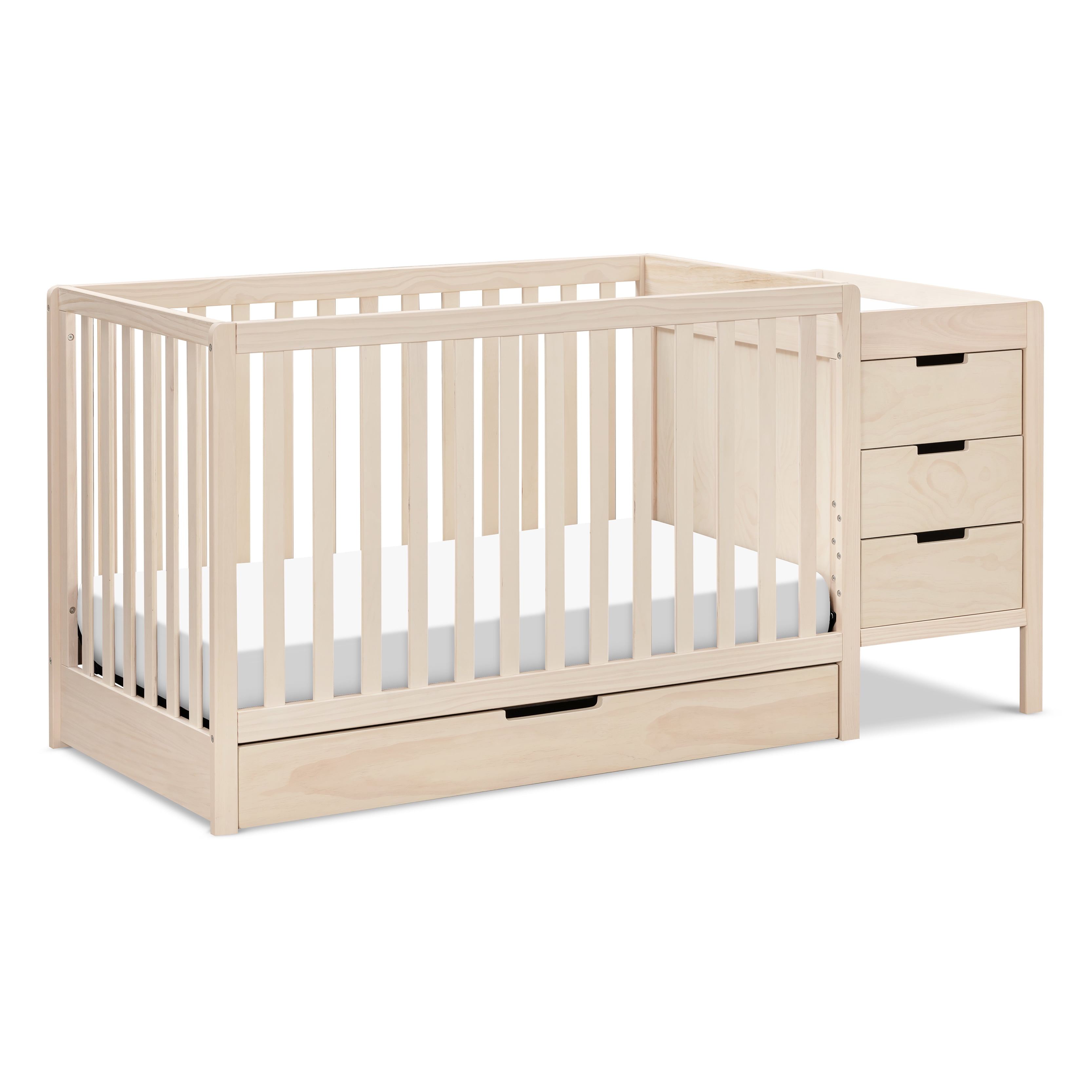 Carter's by DaVinci Colby 4-in-1 Convertible Crib & Changer Combo, in Washed Natural