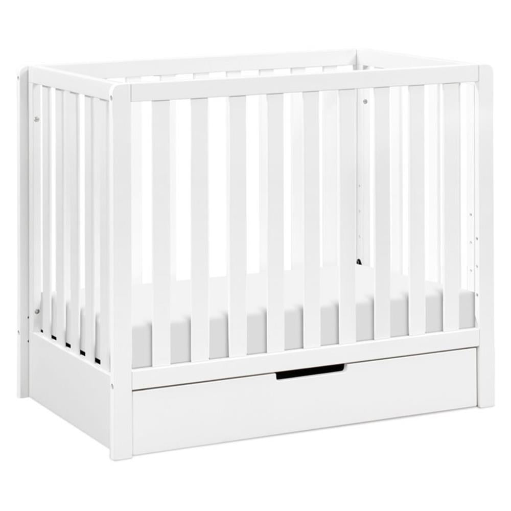 Carter's Colby 4-in-1 Convertible Mini Crib with Trundle in White