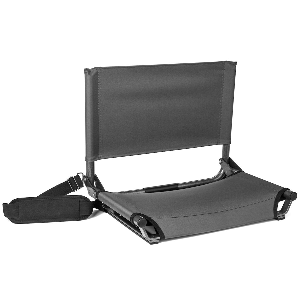 Cascade Mountain Tech Lightweight Stadium Seat for Bleachers - Gray