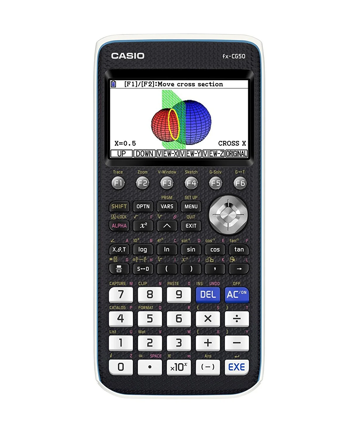 Casio FX-CG50 Color Graphing Calculator, Natural Textbook Display, Black