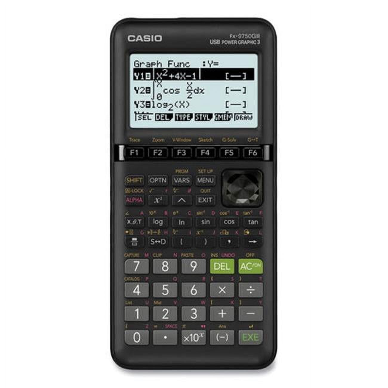 Casio FX-9750GIII 3rd Edition Graphing Calculator, 21-Digit LCD, Black, Each