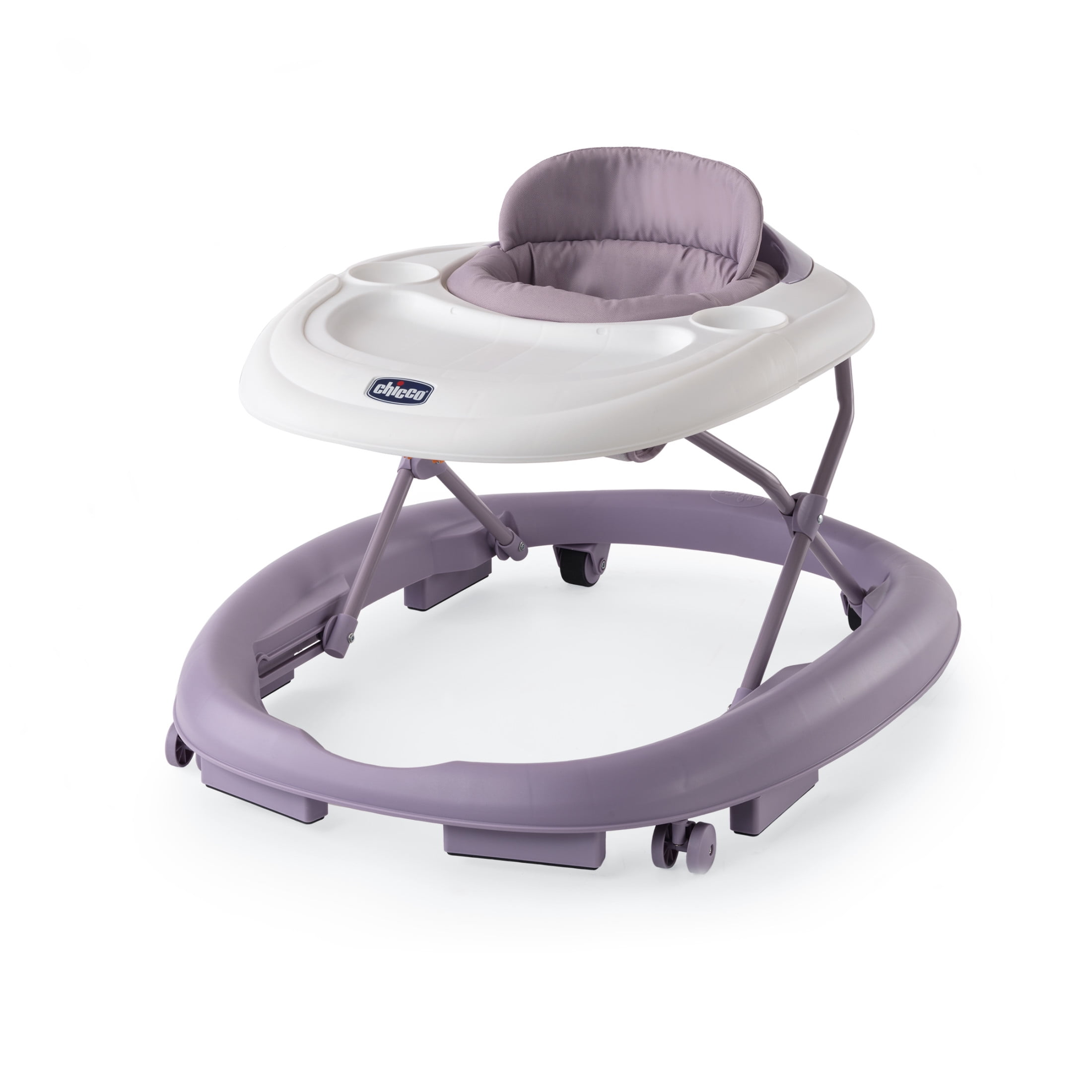 Chicco Mod Infant Walker, Height Adjustable, Space-Saving Fold, Brake Pads - Lavender (Purple), New