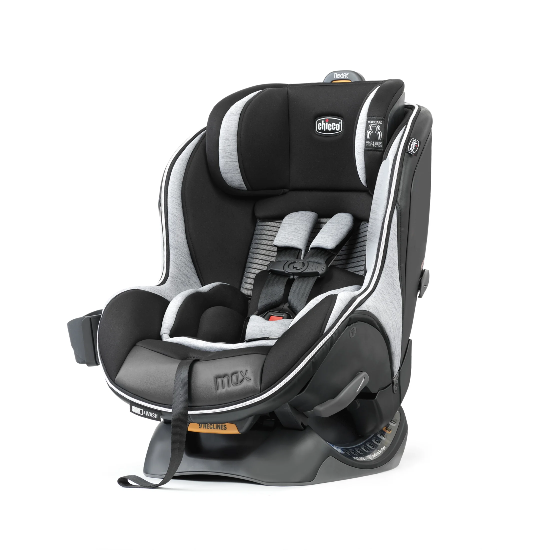 Chicco NextFit Max Zip Air Convertible Car Seat - Vero (Black), New