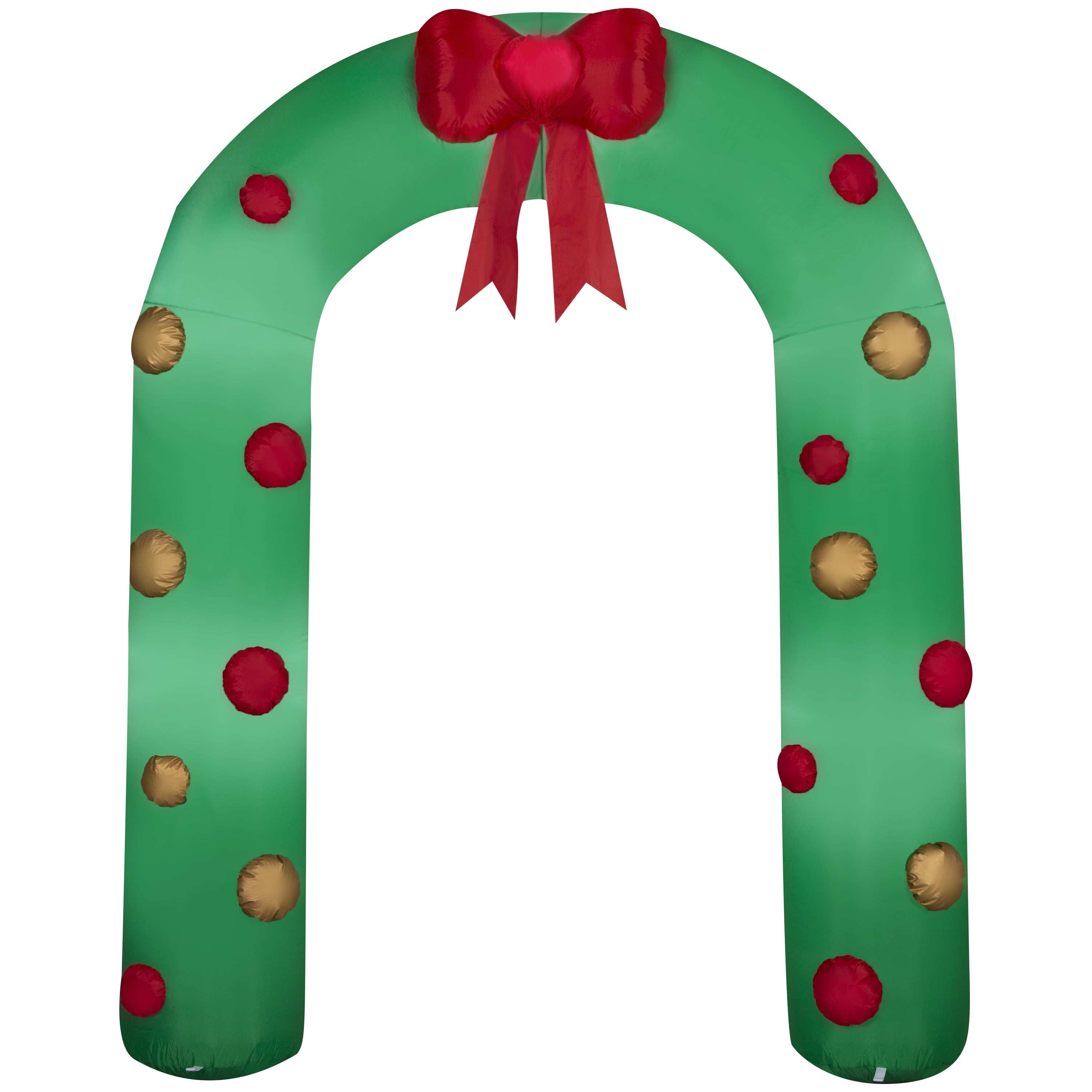 Christmas Airblown Inflatables Holiday Time Yard Decoration Green Garland of Bows Archway 7.5 ft New