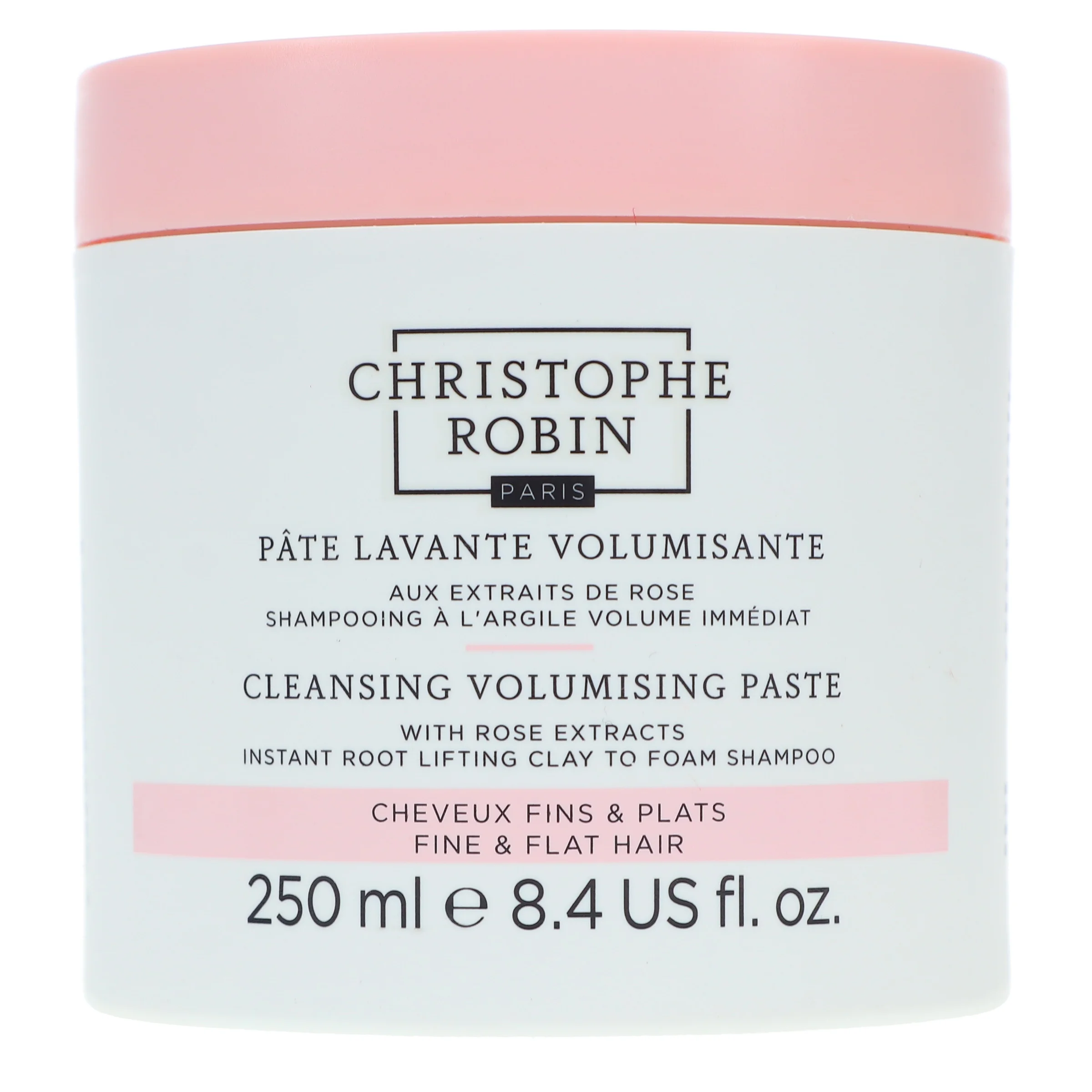 Christophe Robin Cleansing Volumizing Paste with Rassoul Clay and Rose Extracts 8.4 oz