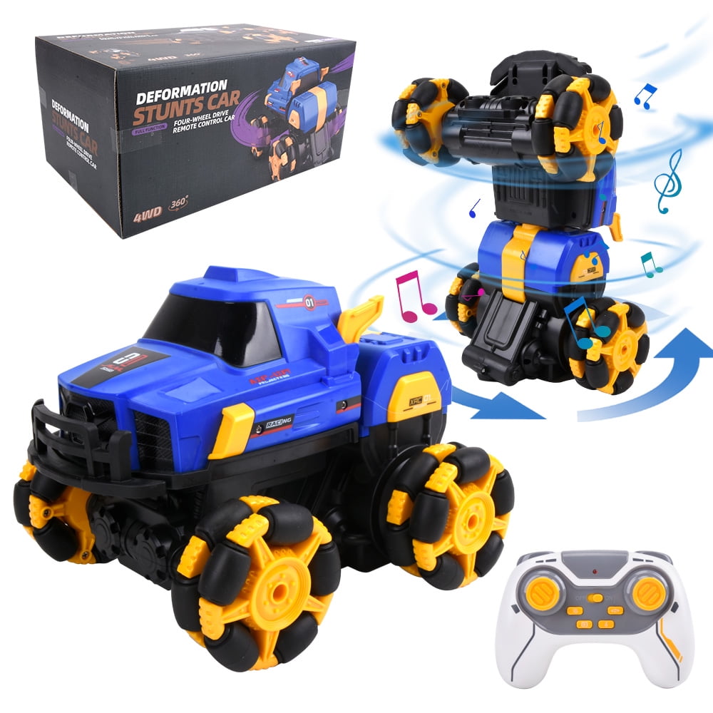 ChromeWheels 1/16 RC Cars, 360° Rotation & Deformation Remote Control Stunts Car 4WD Remote Control Car 1:16 RC Drift Car 2.4Ghz Racing Car 1 Batteries for 40 Min Play, Gift/Toys for Boys Kids Adults