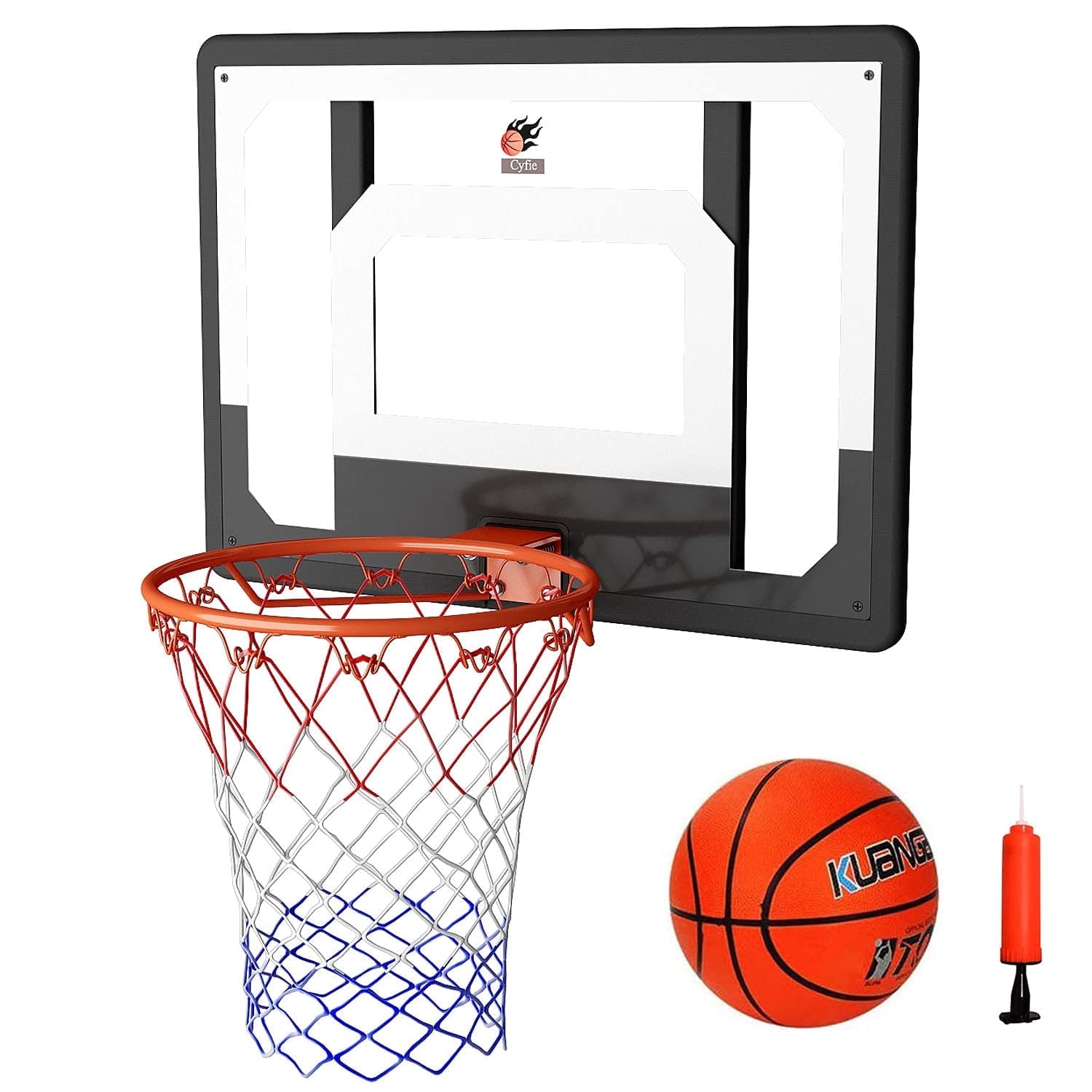 Cyfie 32"x23" Backboard ,Wall Mountable Large Basketball Hoop Toys- Indoor Outdoor Basketball Play for Kids Teens Adults Christmas Gift,Deal on Sale Clearance