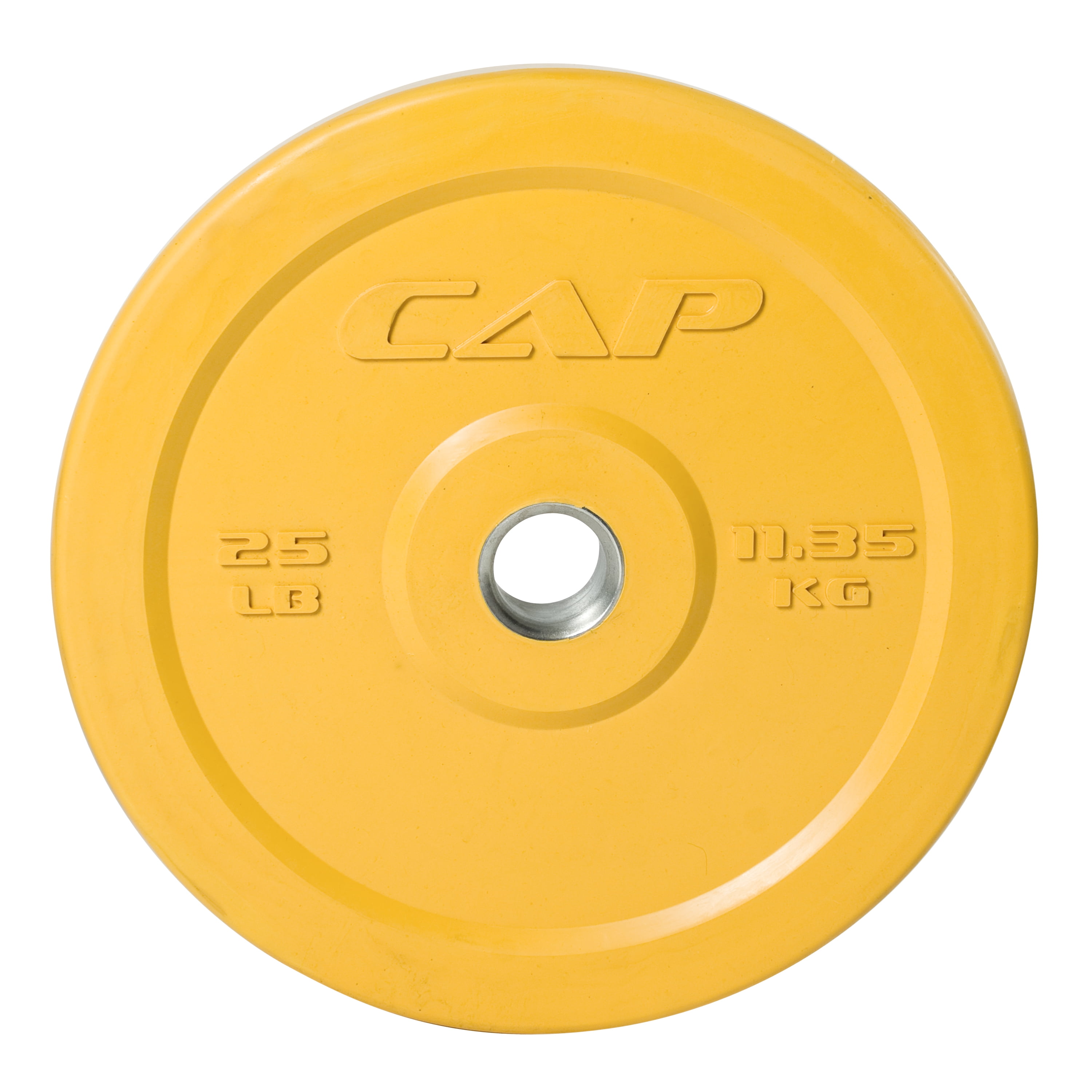 CAP Barbell 25 lb. Olympic Rubber Bumper Plate (YELLOW)