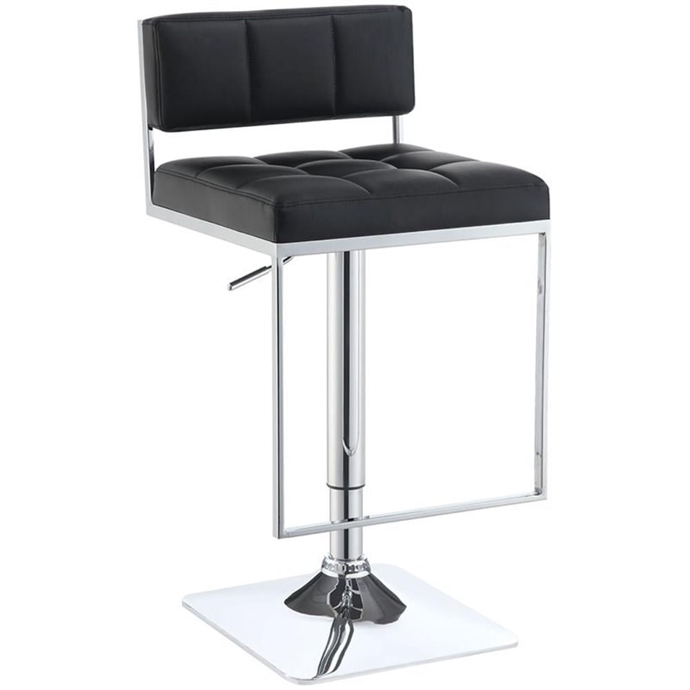 Alameda Adjustable Bar Stool Chrome and Black