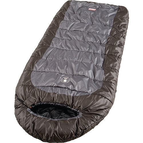 Coleman Big Basin 15-Degree Cold Weather Mummy Big and Tall Sleeping Bag, Gray, 39"x92"