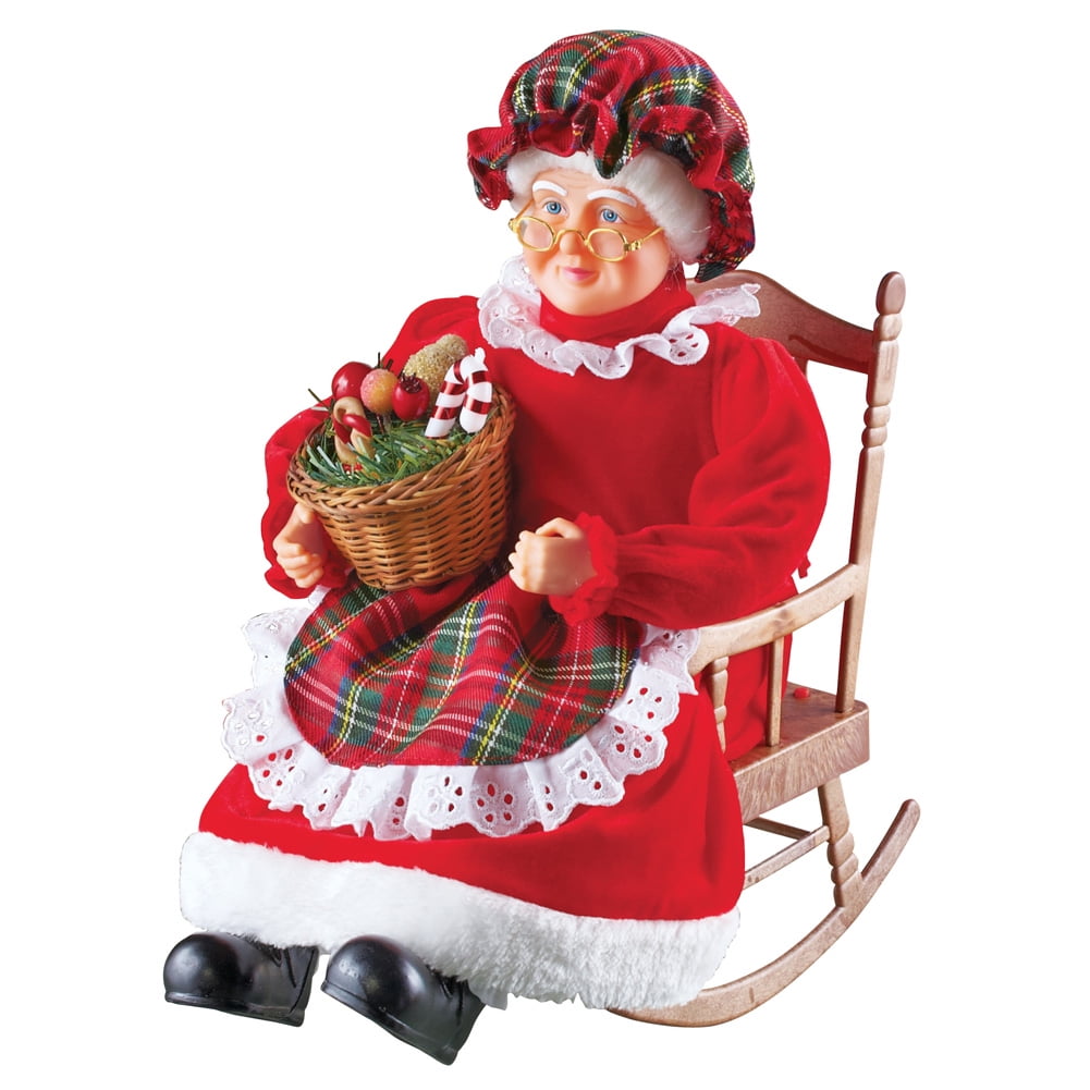 Collections Etc Musical Mrs. Claus Christmas Tabletop Decoration