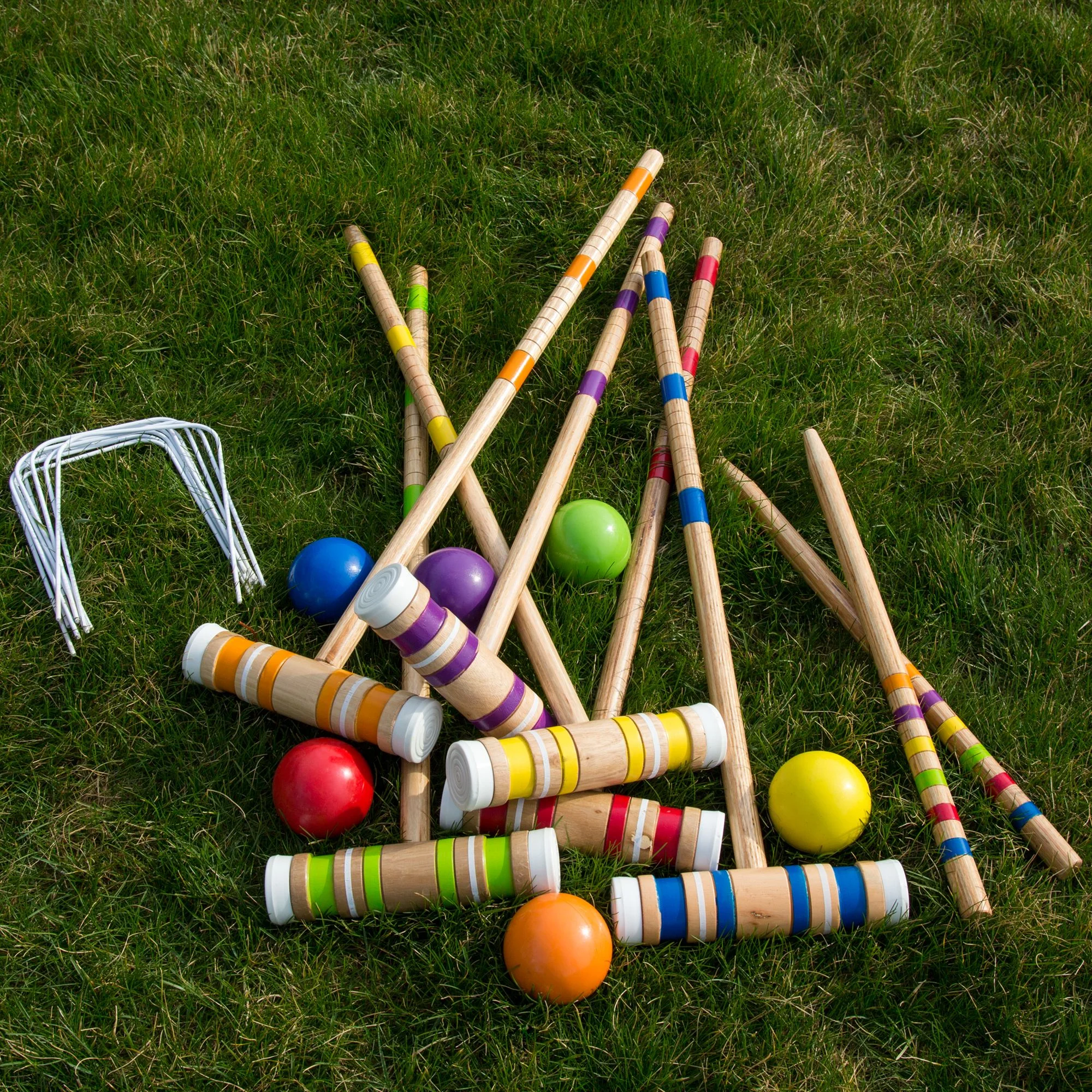 Complete Croquet Set with Carrying Case 6 Players by Hey! Play!