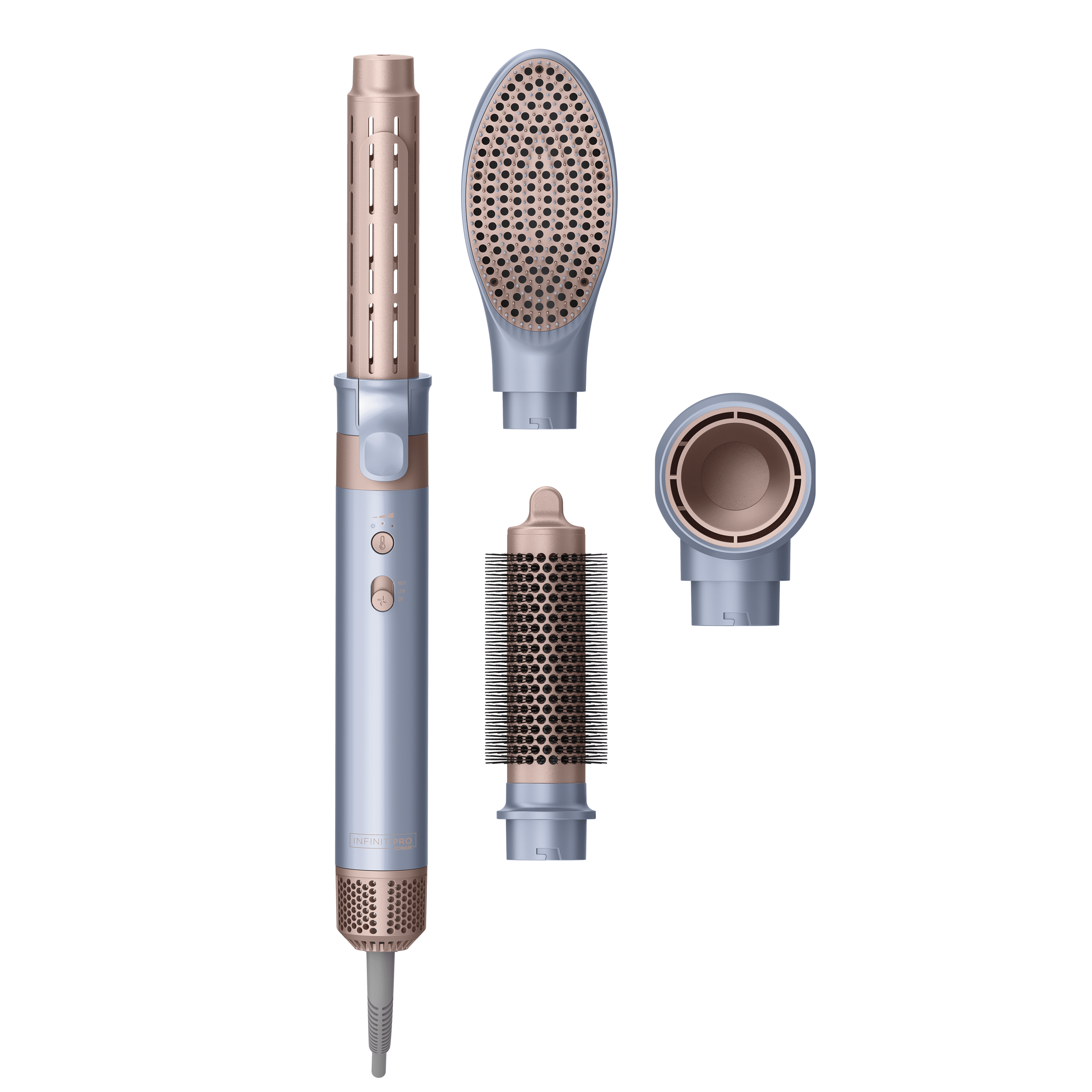 INFINITI PRO CONAIR Wet-to-Dry Styling Wand, 4 Interchangeable Attachments