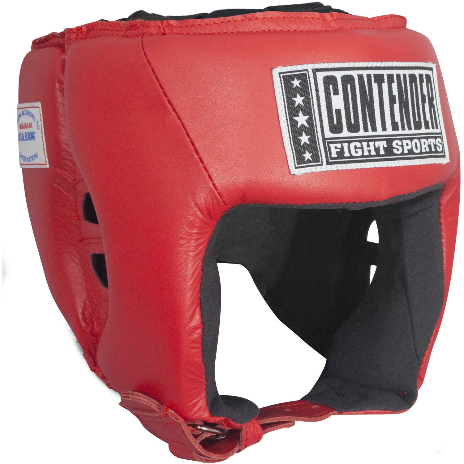 Contender Fight Sports Open Face Competition Headgear Small Red