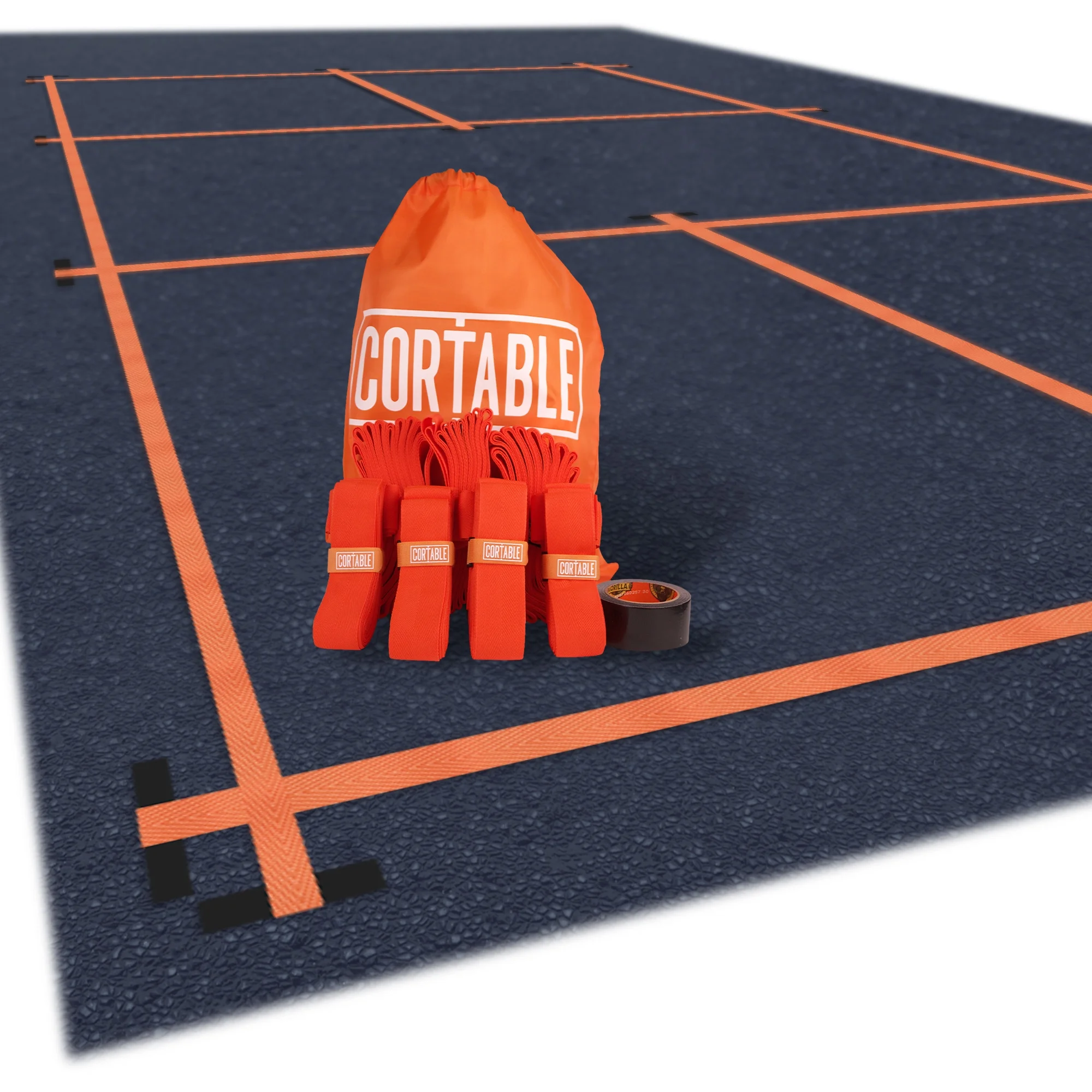 Cortable Easy Set Up Temporary Pickleball Court Lines