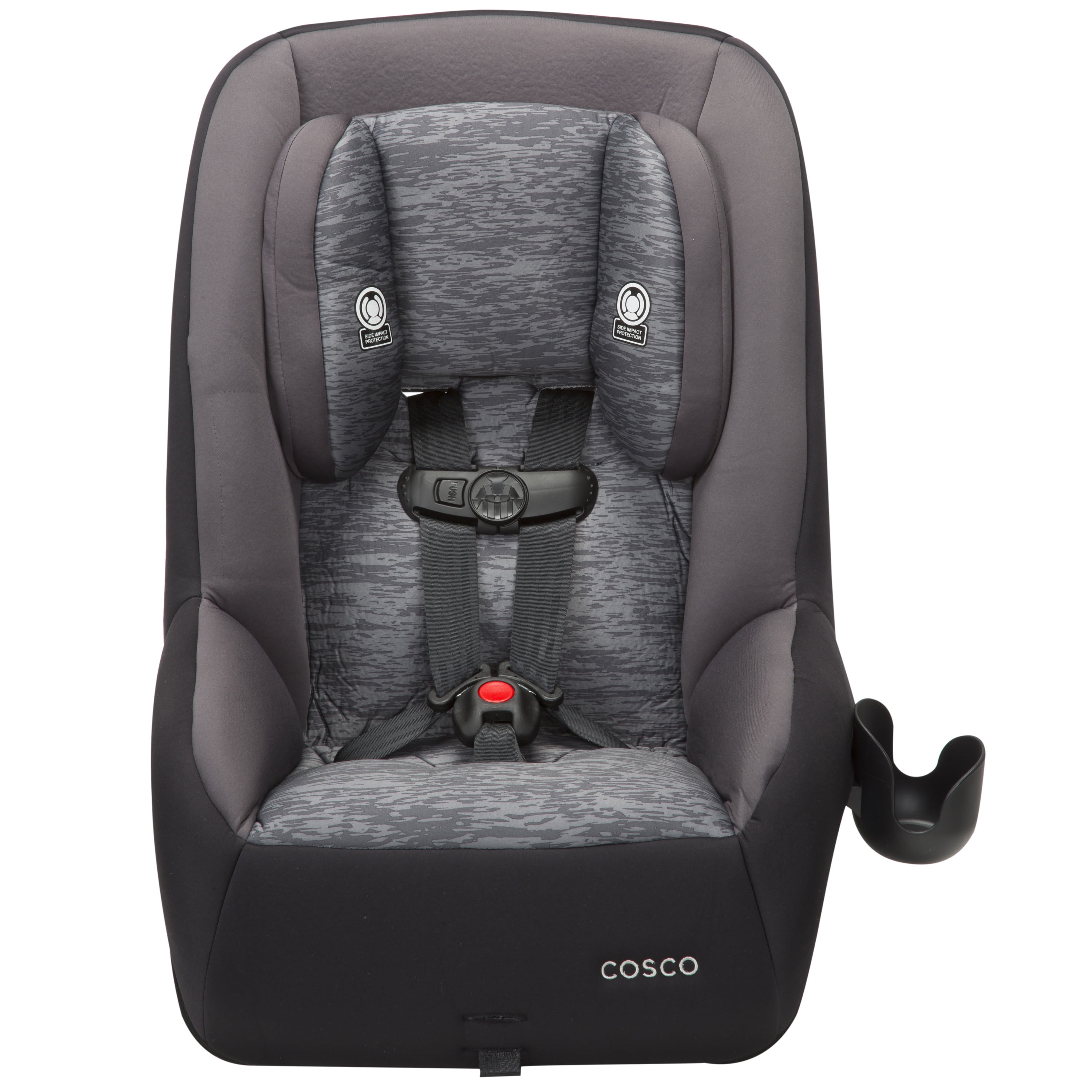 Cosco Kids MightyFit 65 DX Convertible Car Seat, Heather Onyx, Infant & Toddler, Unisex