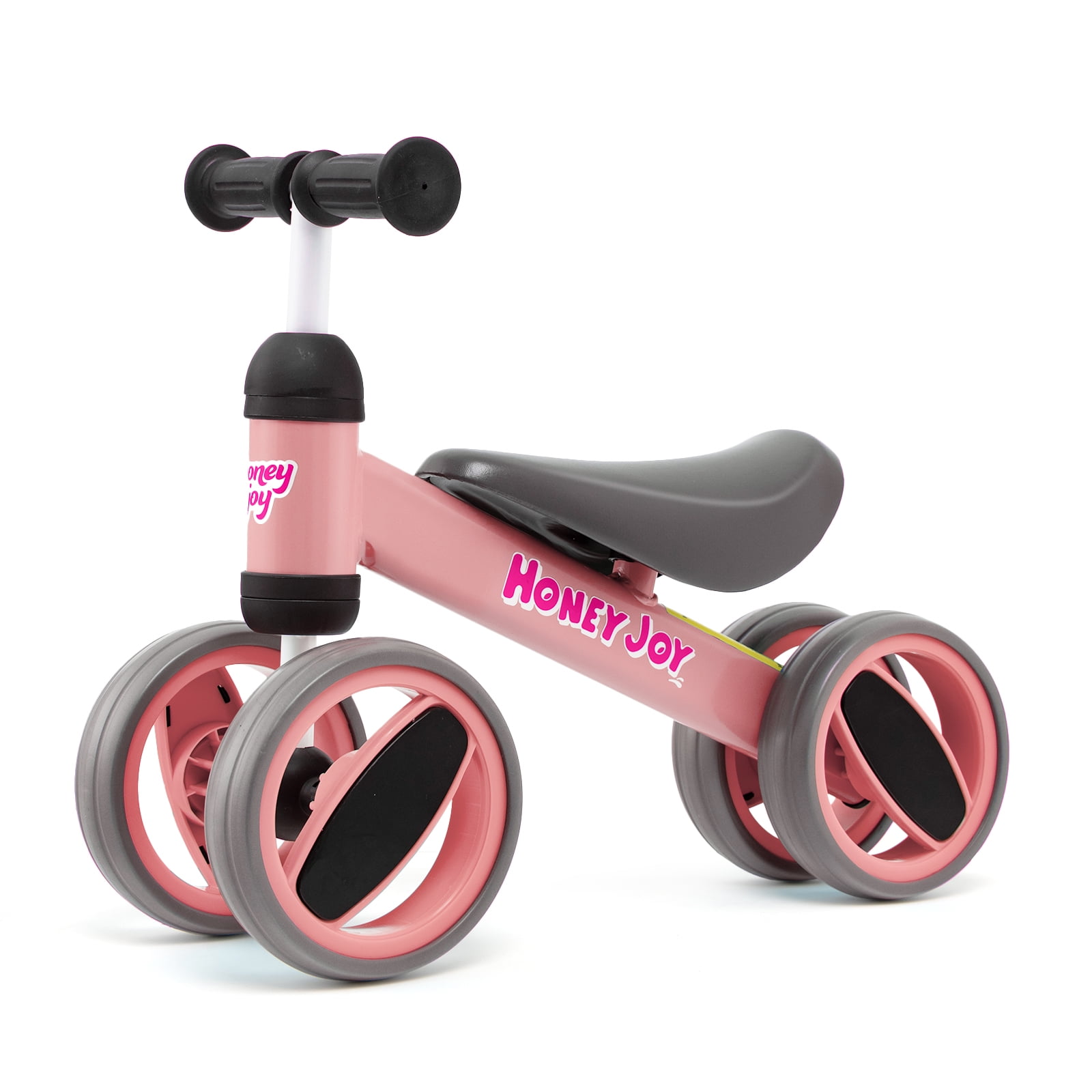 Costway Baby Balance Bike Toddler Riding Toys w/ 4 Wheels Pink