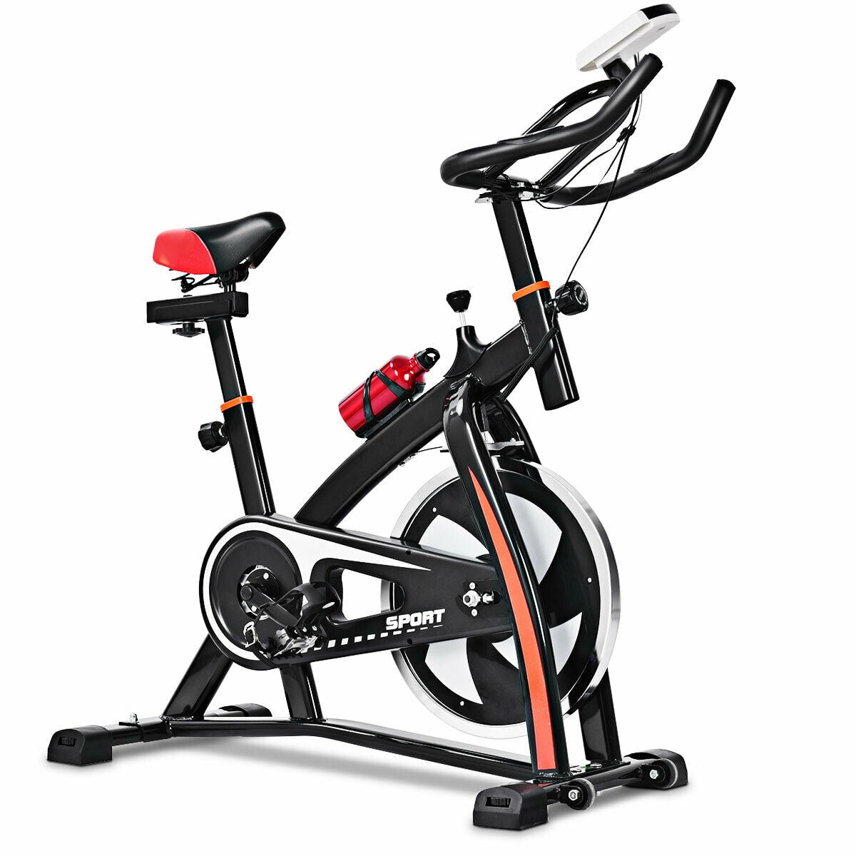 Household Adjustable Indoor Exercise Cycling Bike Trainer with Electronic Meter