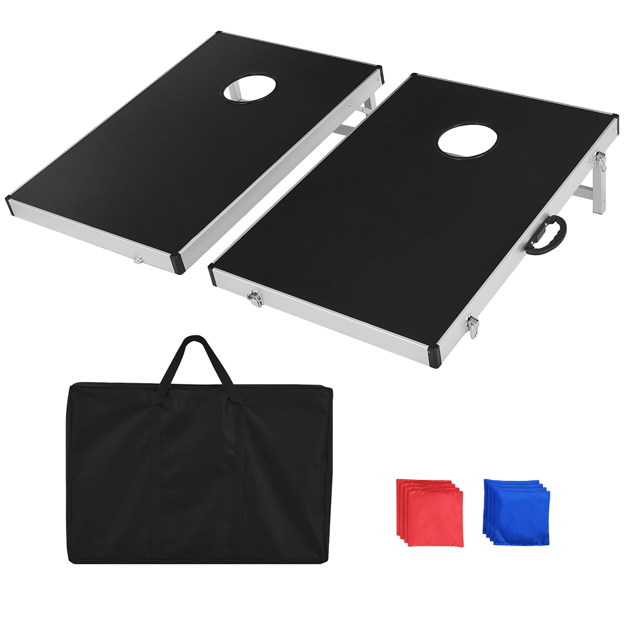 Costway Foldable Bean Bag Toss Cornhole Game Set Tailgate Regulation w/ Carrying Bag