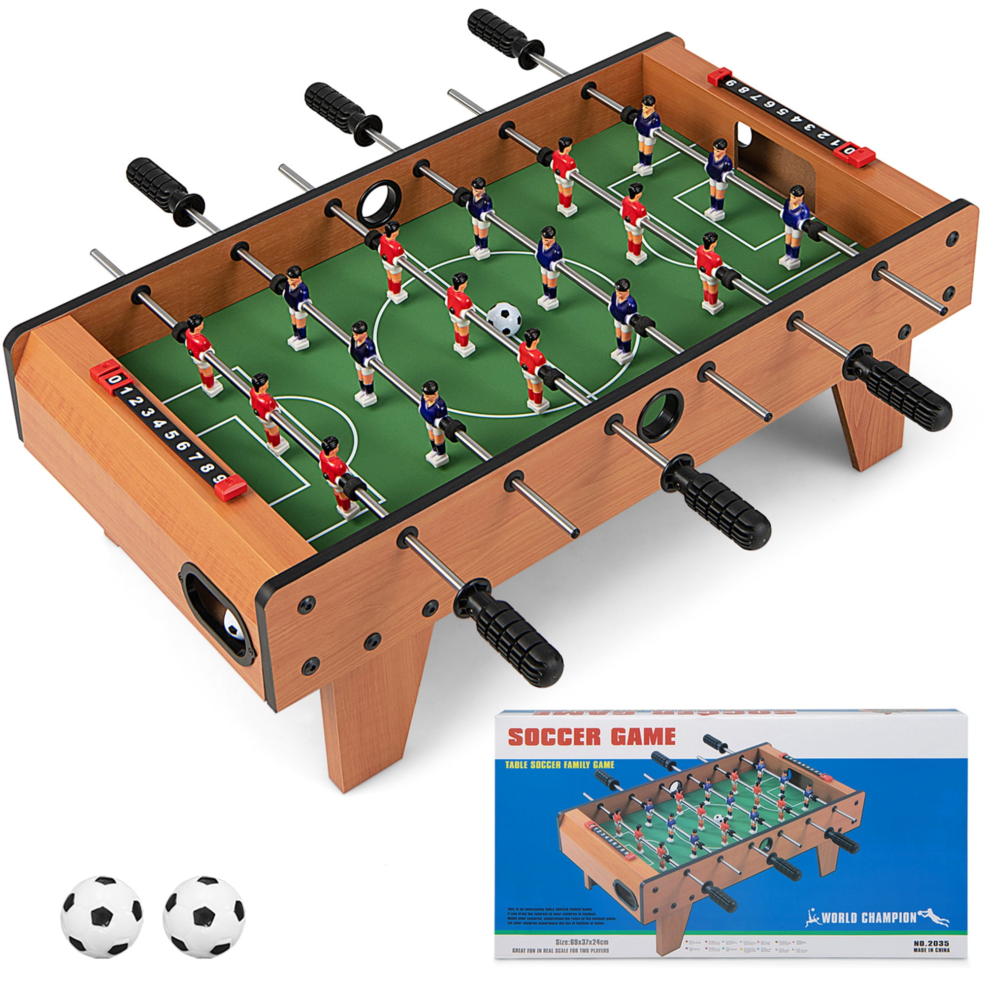 Costway 27'' Foosball Table Competition Game Room Soccer football Sports Indoor w/ Legs