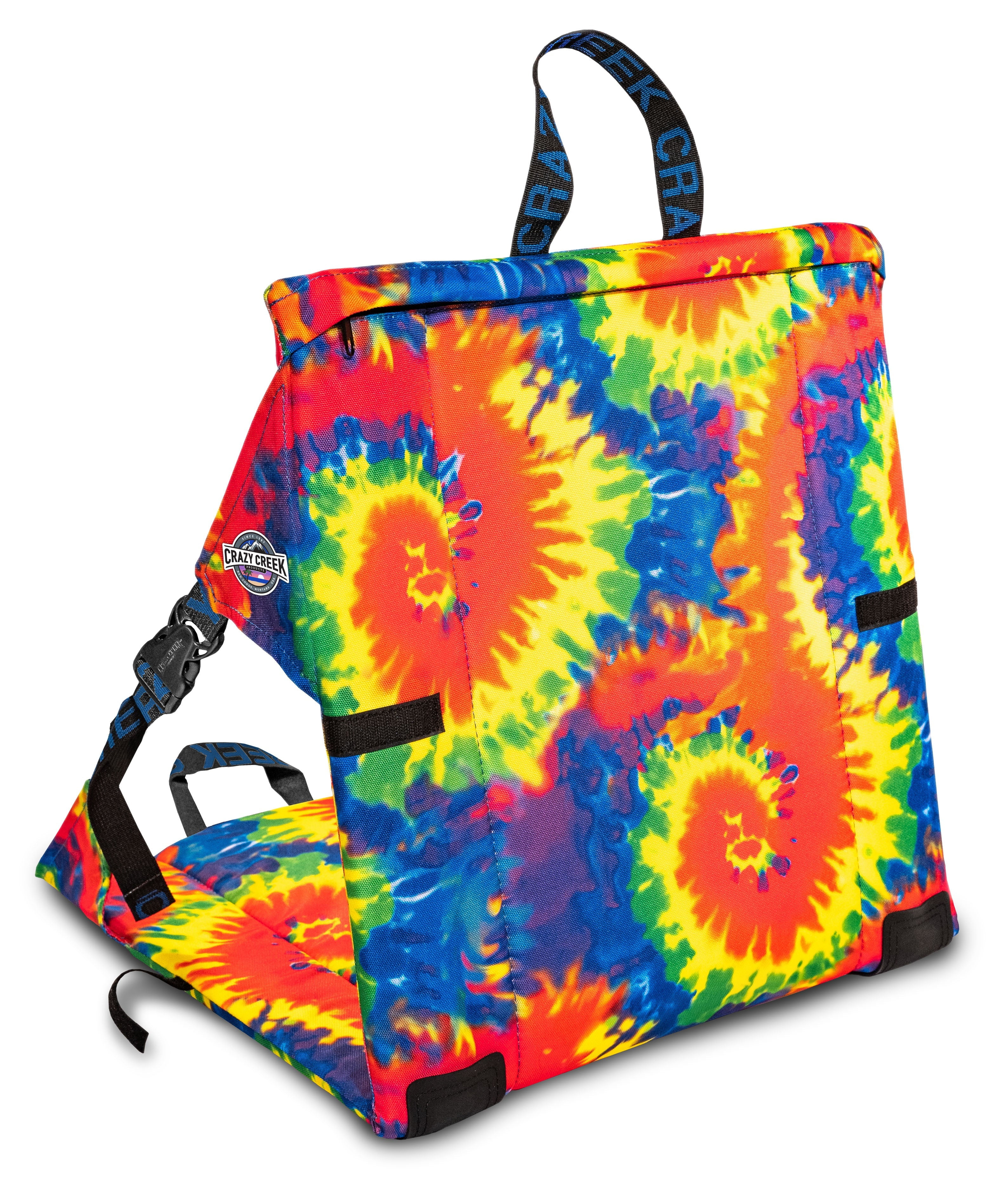 Crazy Creek Original Chair, Versatile and Water Proof, Tie-Dye
