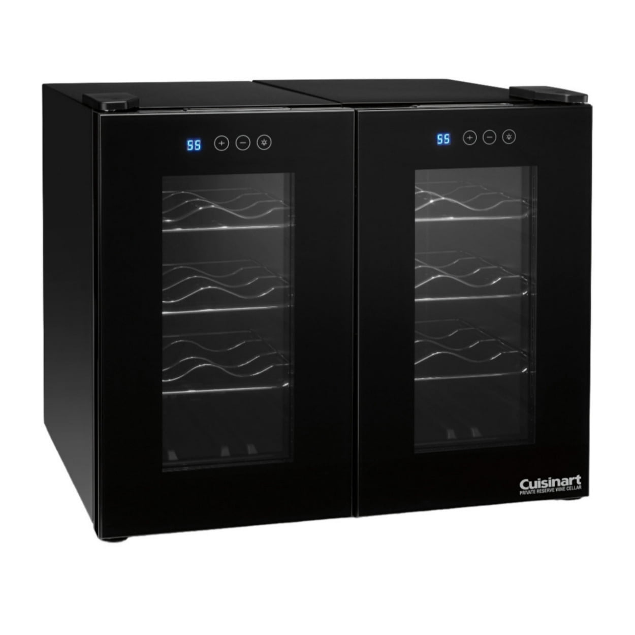 Cuisinart 16-Bottle 2 Independent Cooling Private Reserve Wine Cellar (Black)