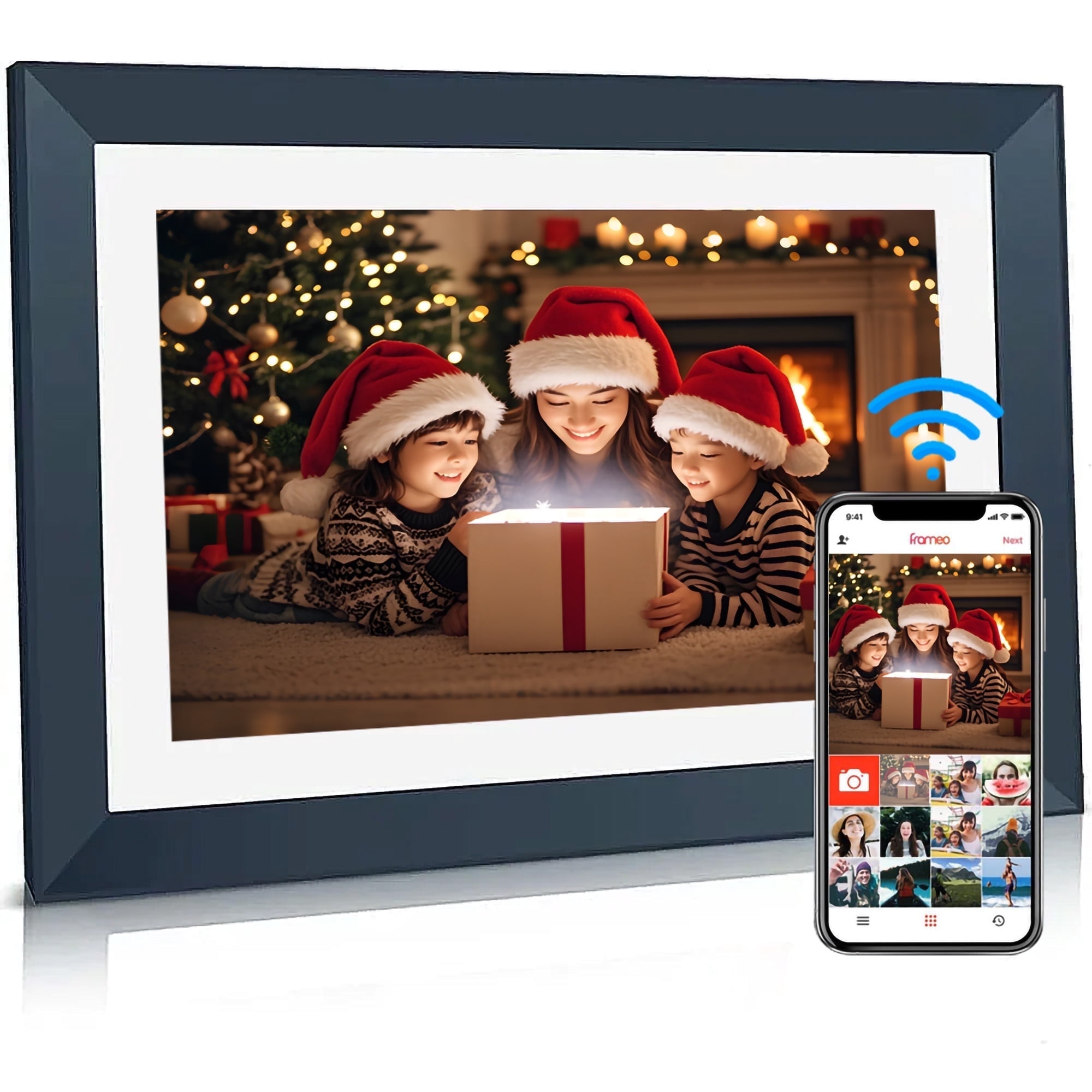 Dammyty WiFi Digital Picture Frame, 10.1 inch Digital Photo Frames, Smart IPS HD Touch Screen Photo Frame, Auto-Rotate, Share Instant Photos and Videos from Anywhere