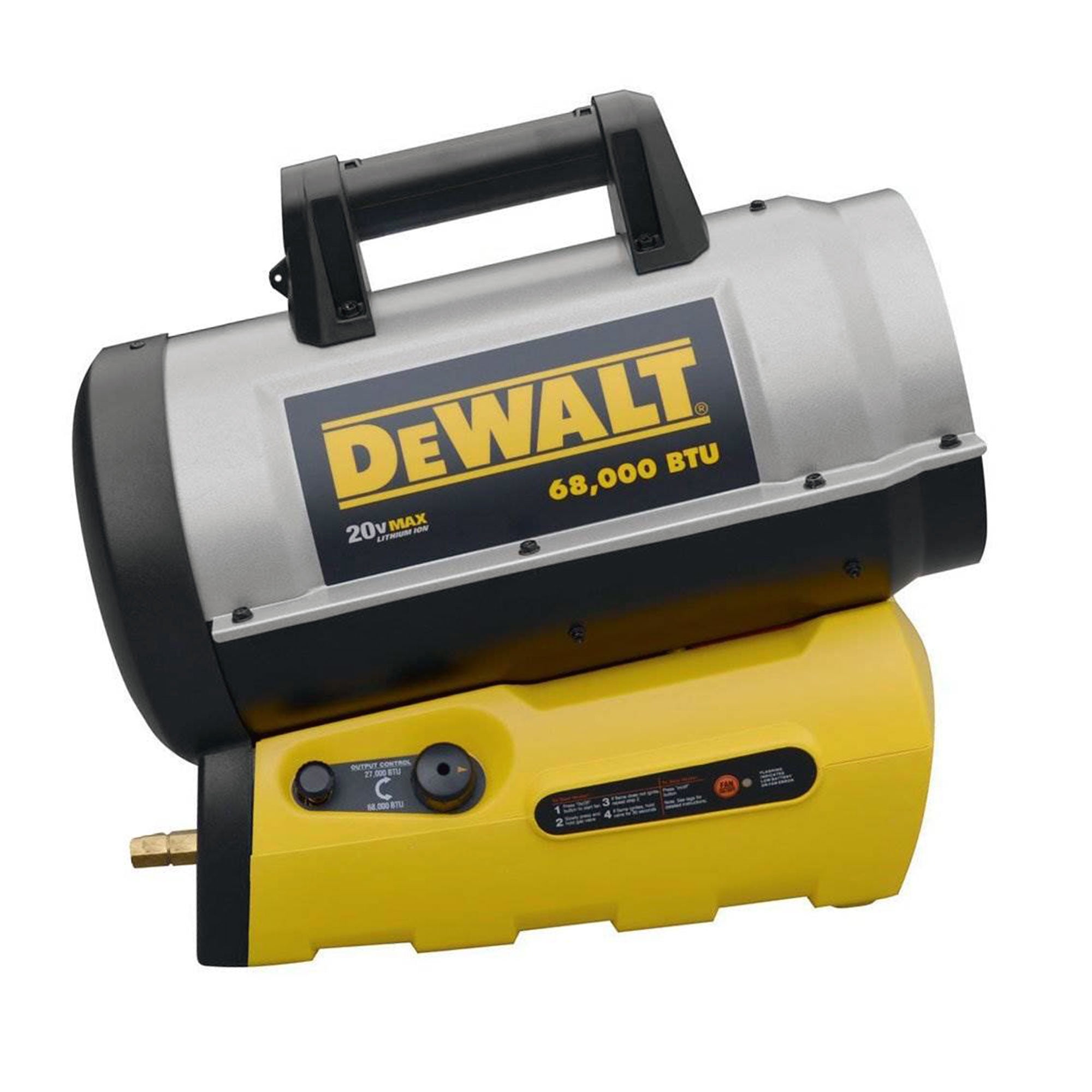 DeWalt 68,000 BTU Indoor/Outdoor Portable Jobsite Forced Air Propane Heater
