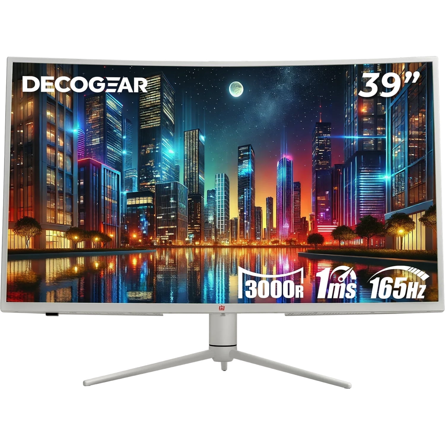 Deco Gear 39" Curved Widescreen Gaming Monitor | 2560x1440 | HDR400 | 165Hz | White