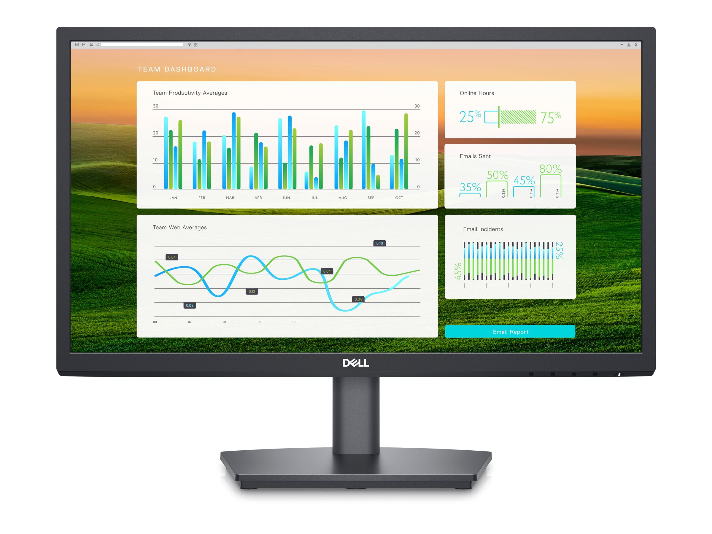 Dell E2222HS - LED monitor - 22" (21.5" viewable) - 1920 x 1080 Full HD (1080p) @ 60 Hz - VA - 250 cd/m�� - 3000:1 - 5 ms - HDMI, VGA, DisplayPort - speakers - black - with 3 Years Basic Hardware Service with Advanced Exchange after remote diagnosis - Disti SNS