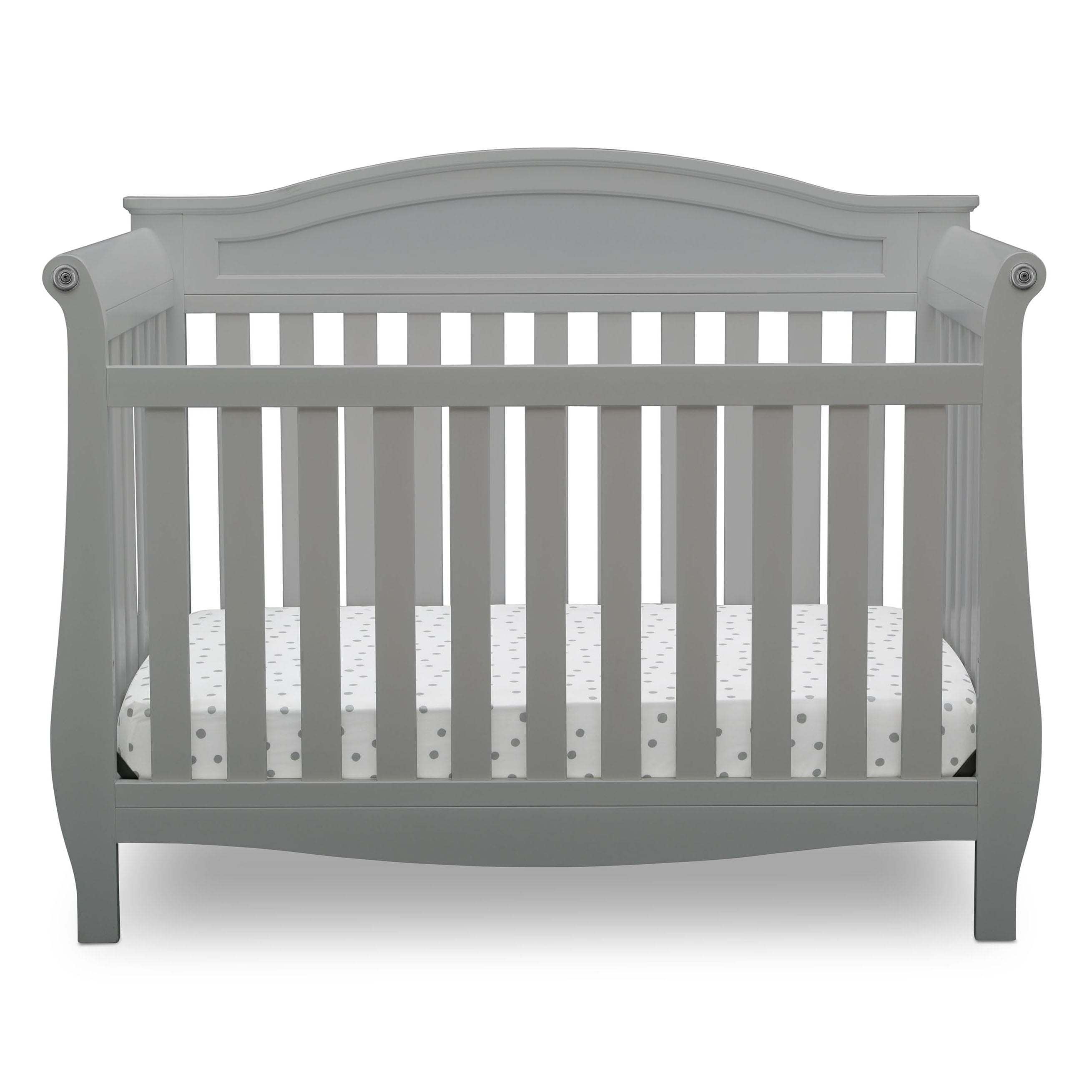 Delta Children Lancaster 4-in-1 Convertible Baby Crib, Grey