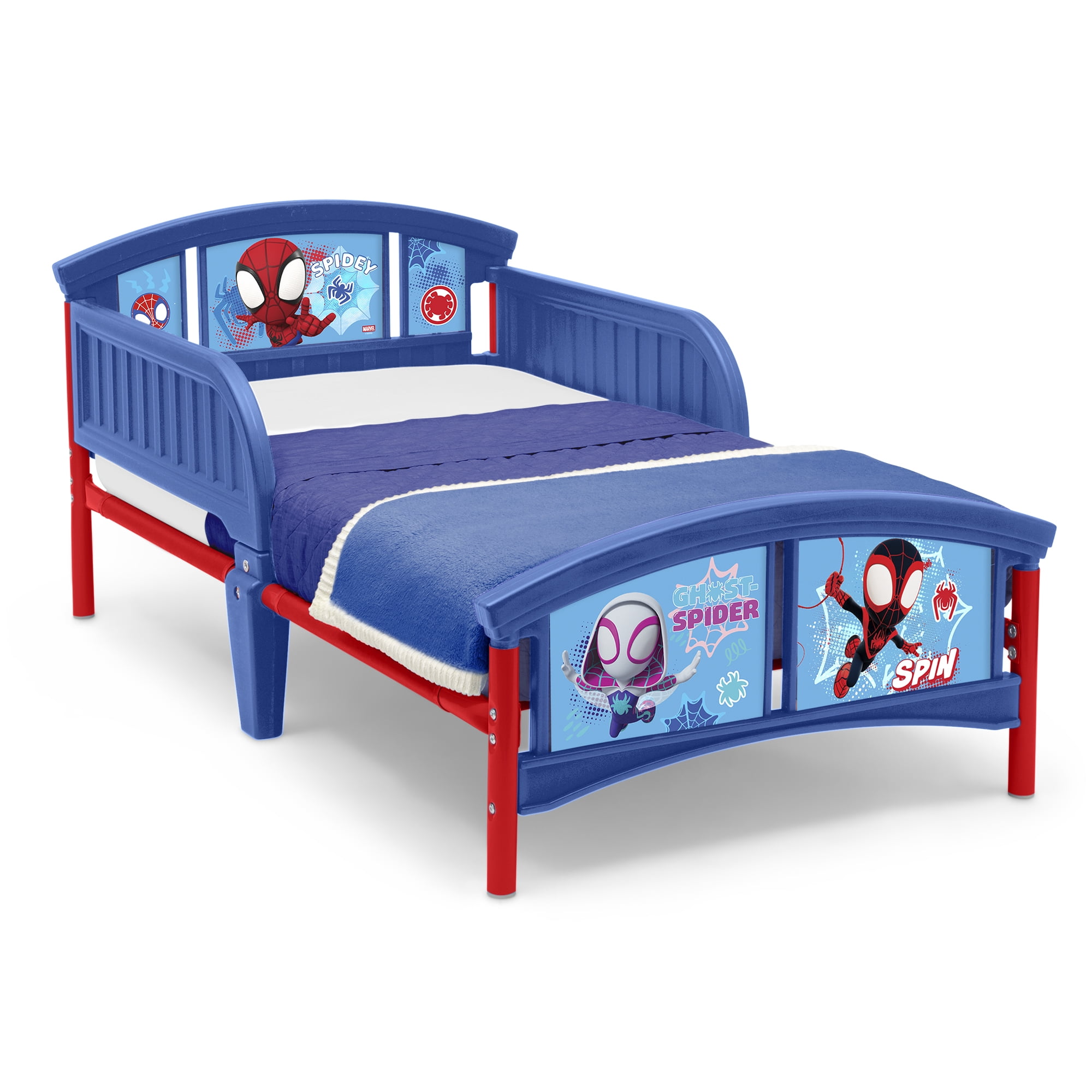 Spidey and His Amazing Friends Plastic Toddler Bed by Delta Children