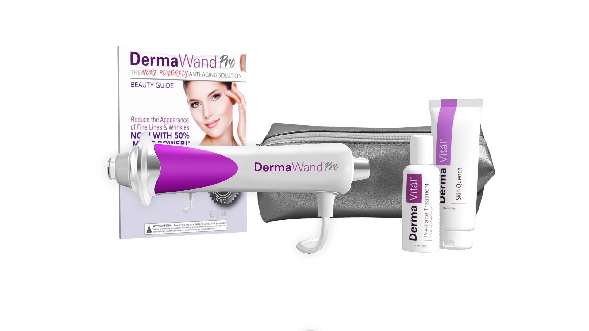 DermaWand Pro Skincare Deluxe Moisturizing - Radio Frequency Skin Tightening Device for Anti-Aging, Wrinkle Reduction, Puffiness, and Eye Care