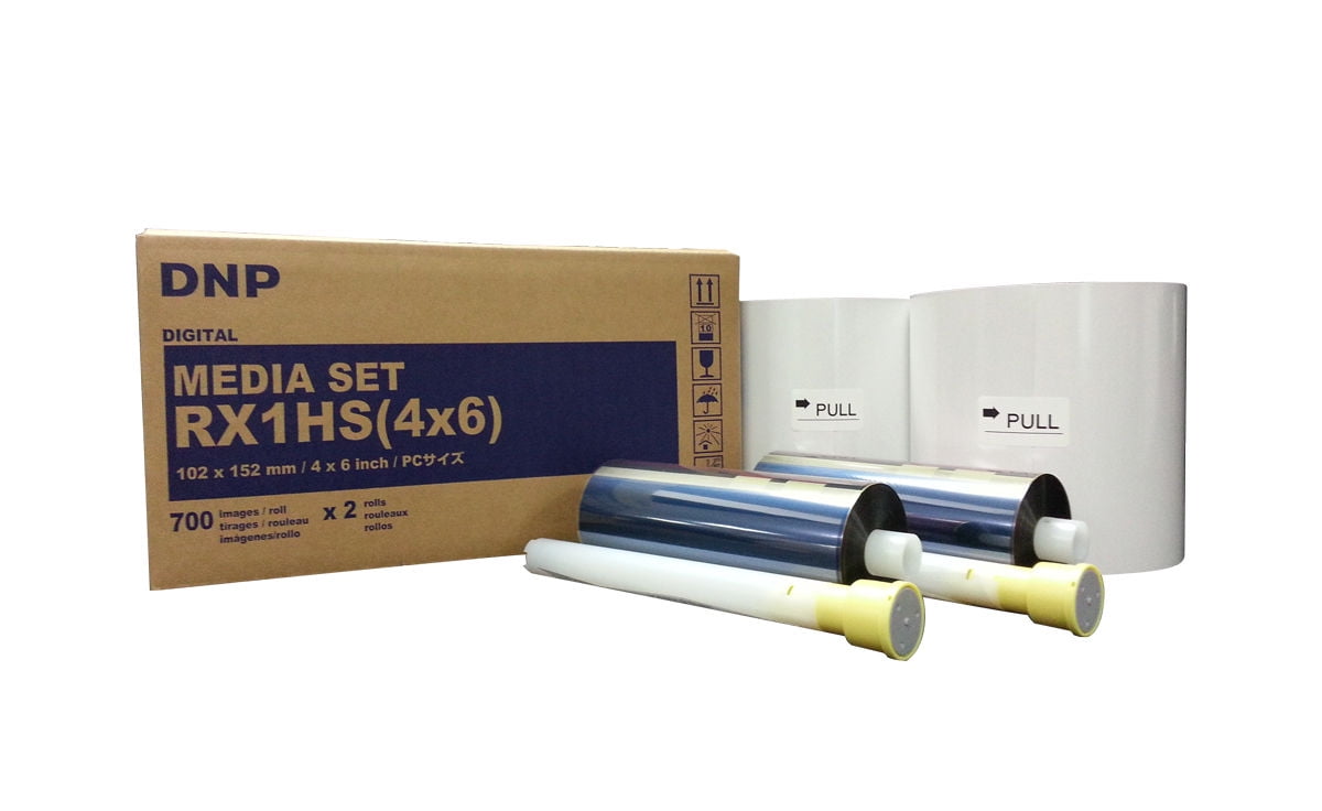 DNP Rx1 4x6 Media, 700 Prints Per Roll, 2 Rolls for Rx1 DNP Printers