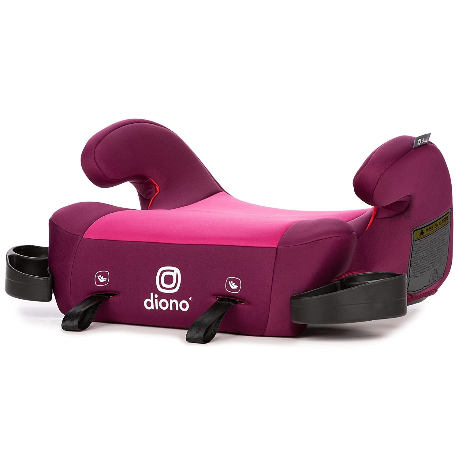 Diono Solana 2 XL, Dual Latch Connectors, Lightweight Backless Belt-Positioning Booster Car Seat, 8 Years 1 Booster Seat, Pink 2019 LATCH Connect Single Pink