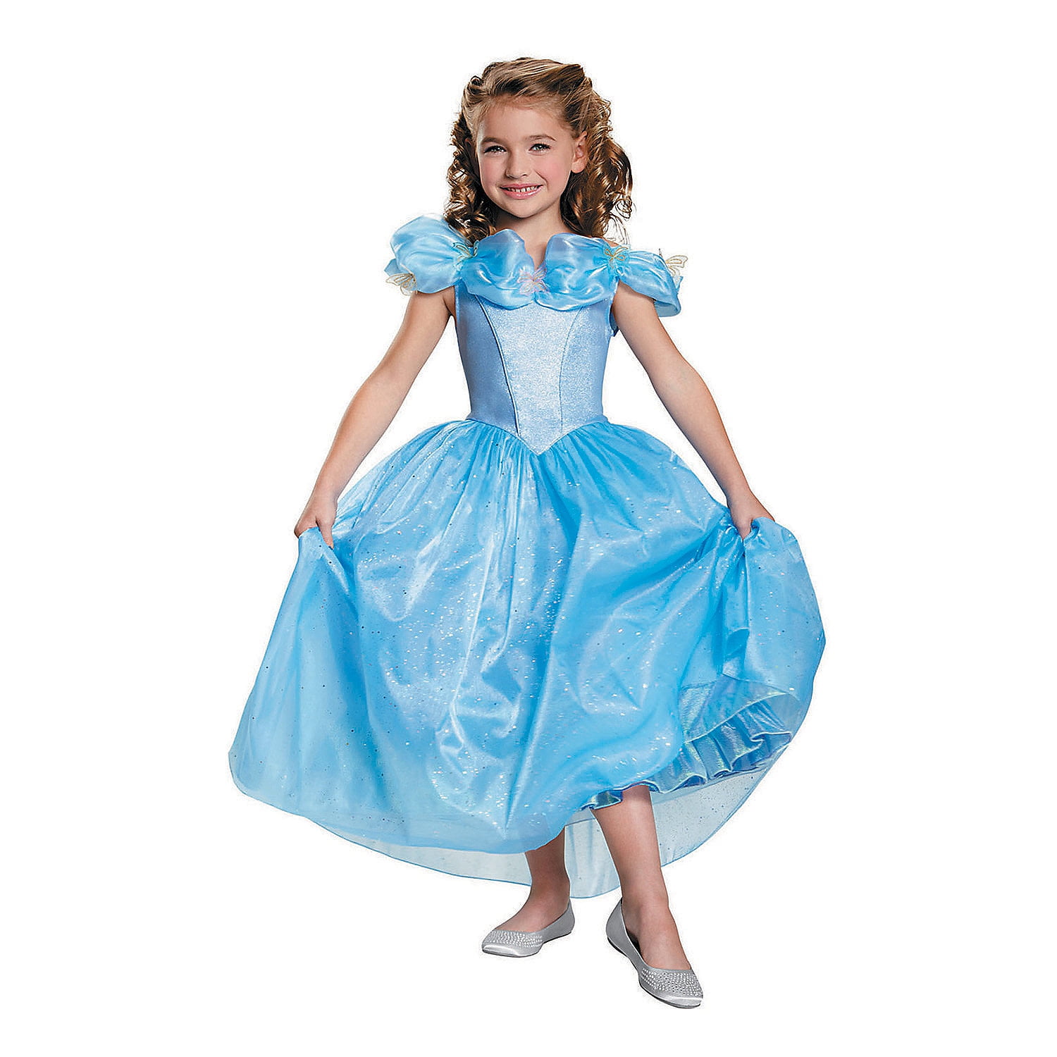 Disguise Girls' Cinderella Movie Prestige Costume - Size 7-8