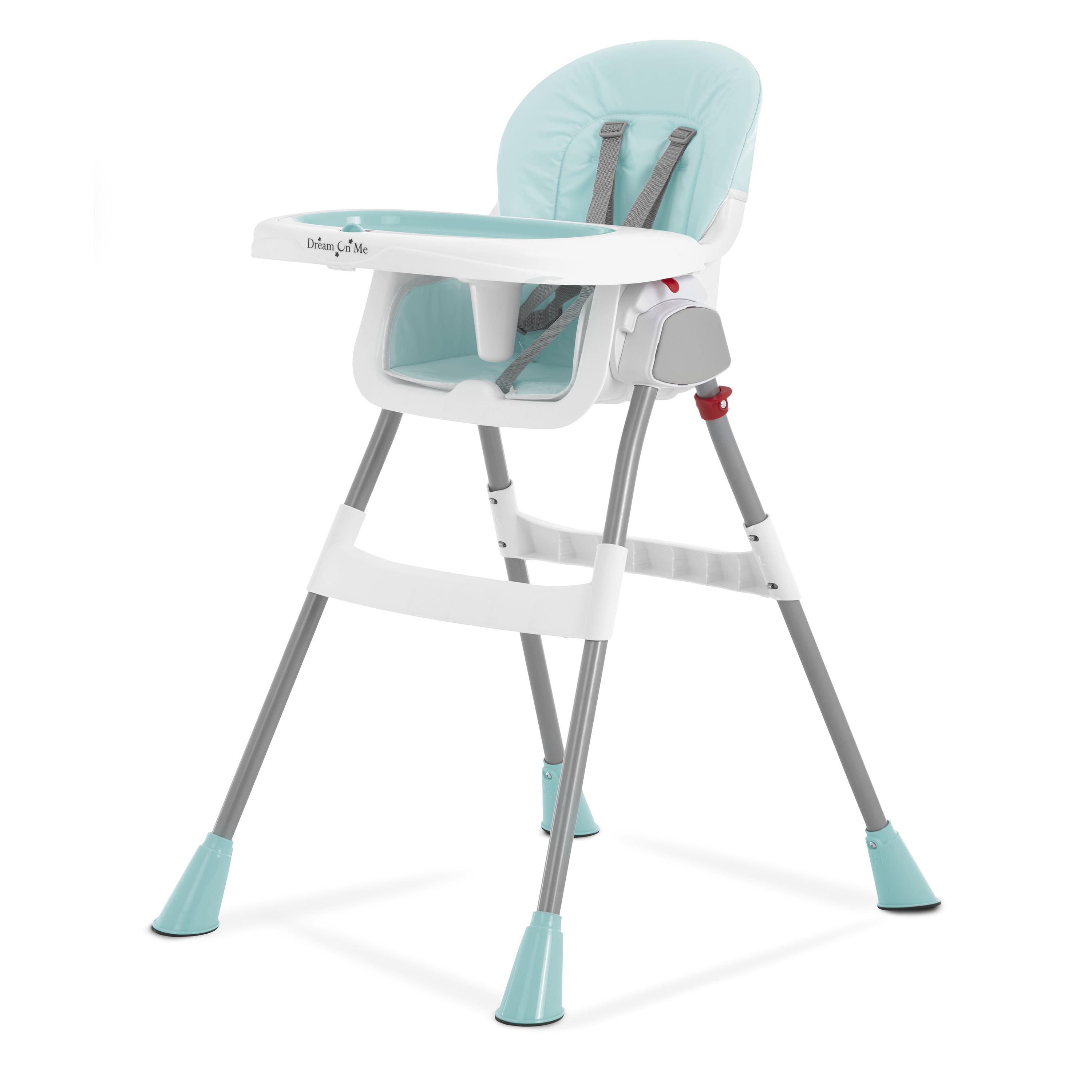 Dream On Me Portable 2-in-1 Table Talk Baby High Chair, Convertible, Compact and Light Weight, Aqua