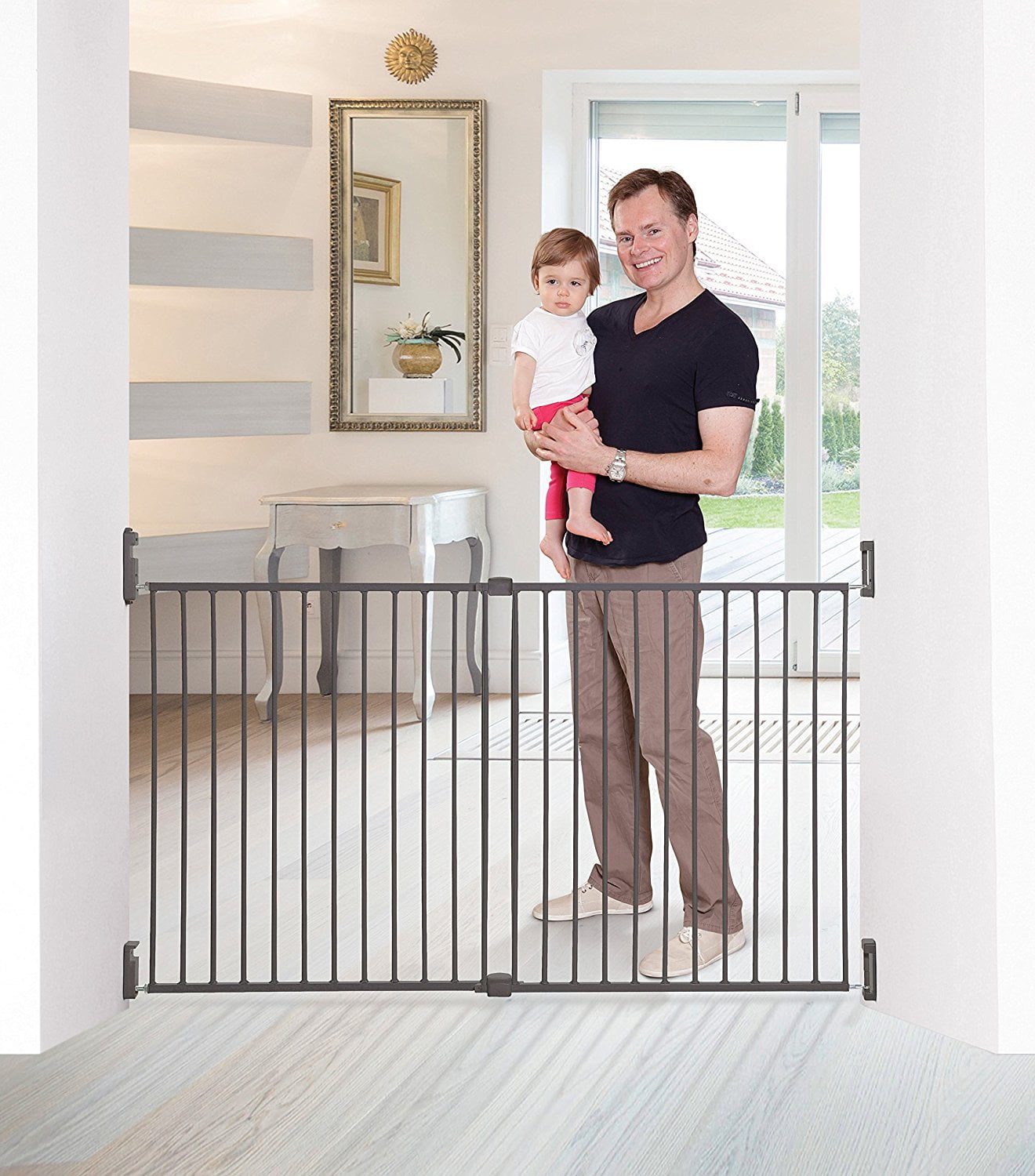 Dreambaby® Broadway Gro-Gate® with Track-It™ Technology Fits Openings 30-53 inches