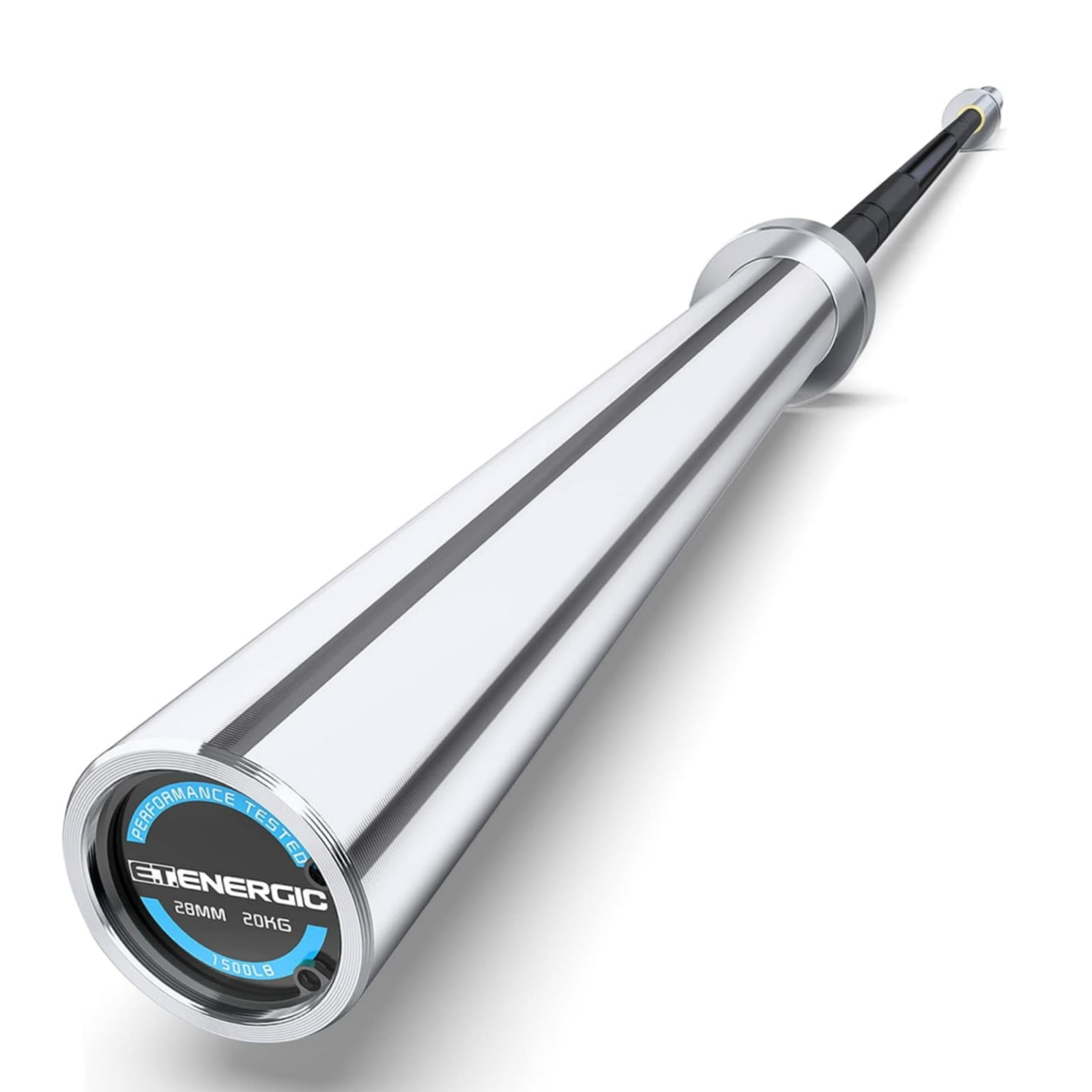 E.T.ENERGIC 7ft 44 lb Olympic Bar for Weightlifting and Power Lifting Weight Barbell 1500 lb Capacity