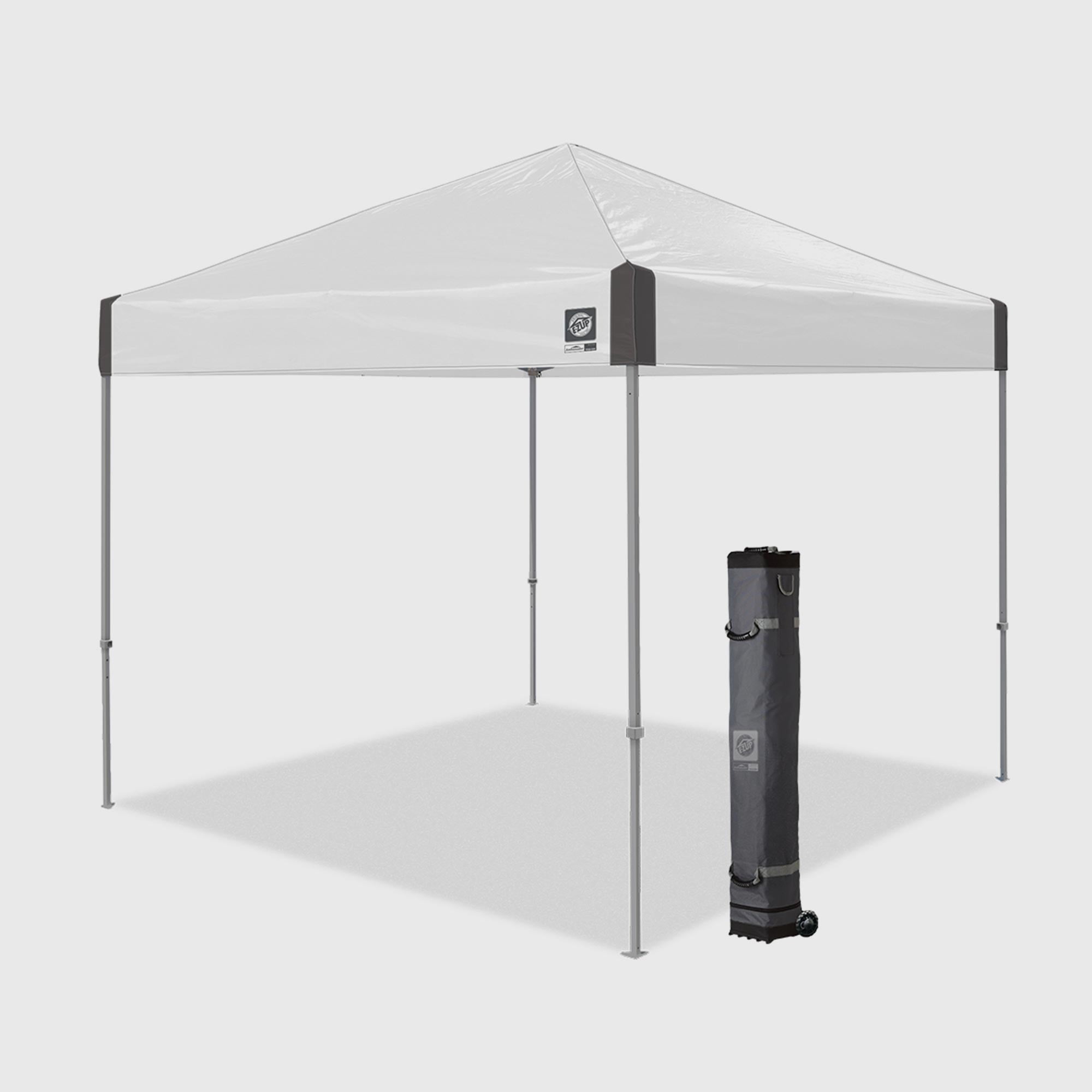 E-Z Up® Ambassador Instant Shelter® Outdoor Canopy, 10' x 10', White Slate,