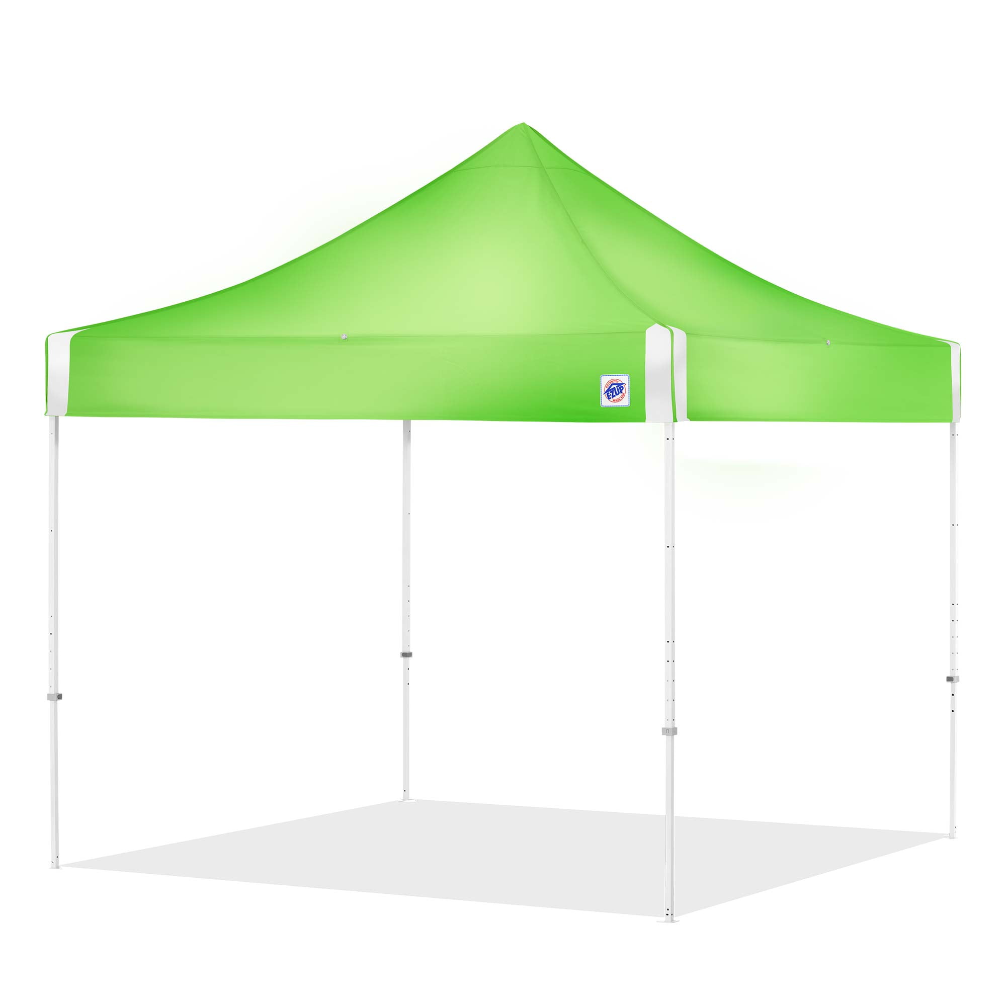 E-Z Up® Hi-Viz Utility Instant Shelter - Outdoor Canopy/Shelter 10' x 10', Green Top
