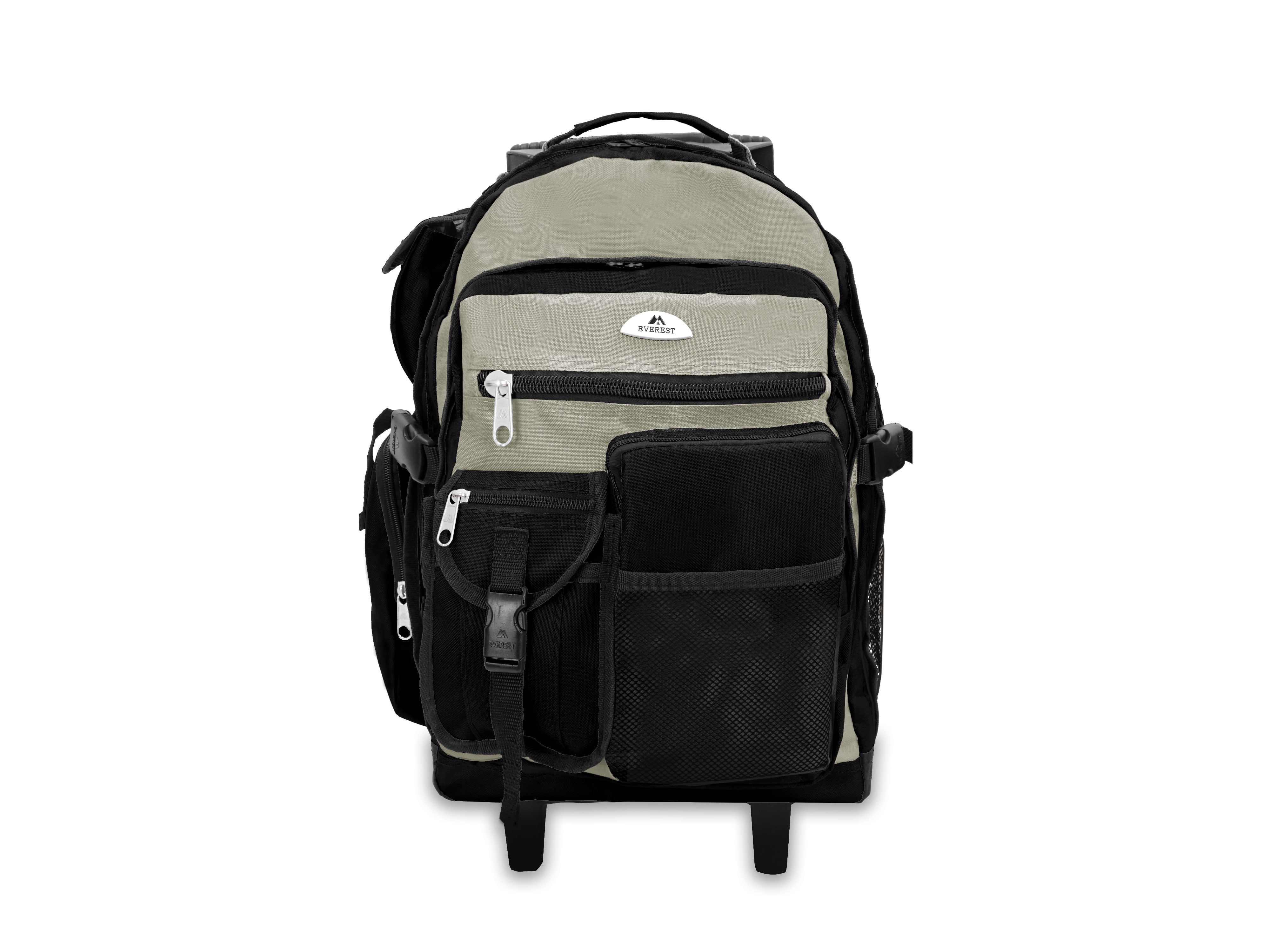 Everest Deluxe Wheeled Backpack 21"x 13.5"x 12" Gray Black